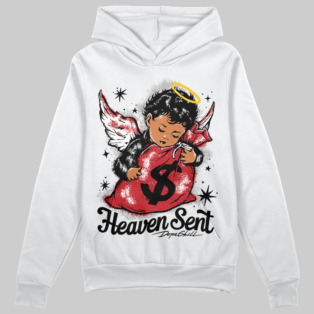Bred Velvet 11s superstreetwear Hoodie Sweatshirt Heaven Sent Graphic