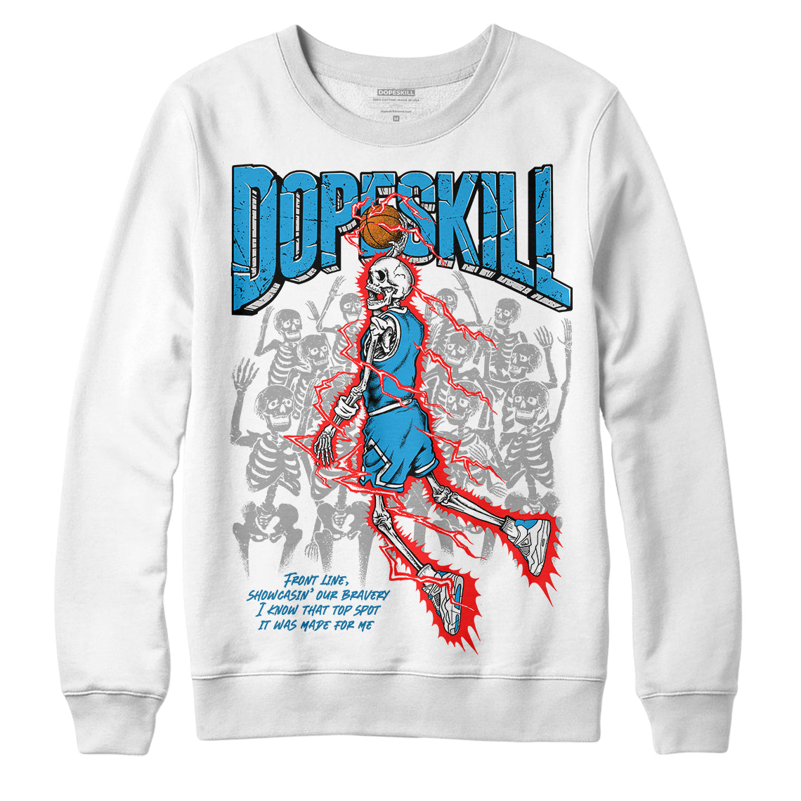 Military Blue 4s superstreetwear Sweatshirt Thunder Dunk Graphic