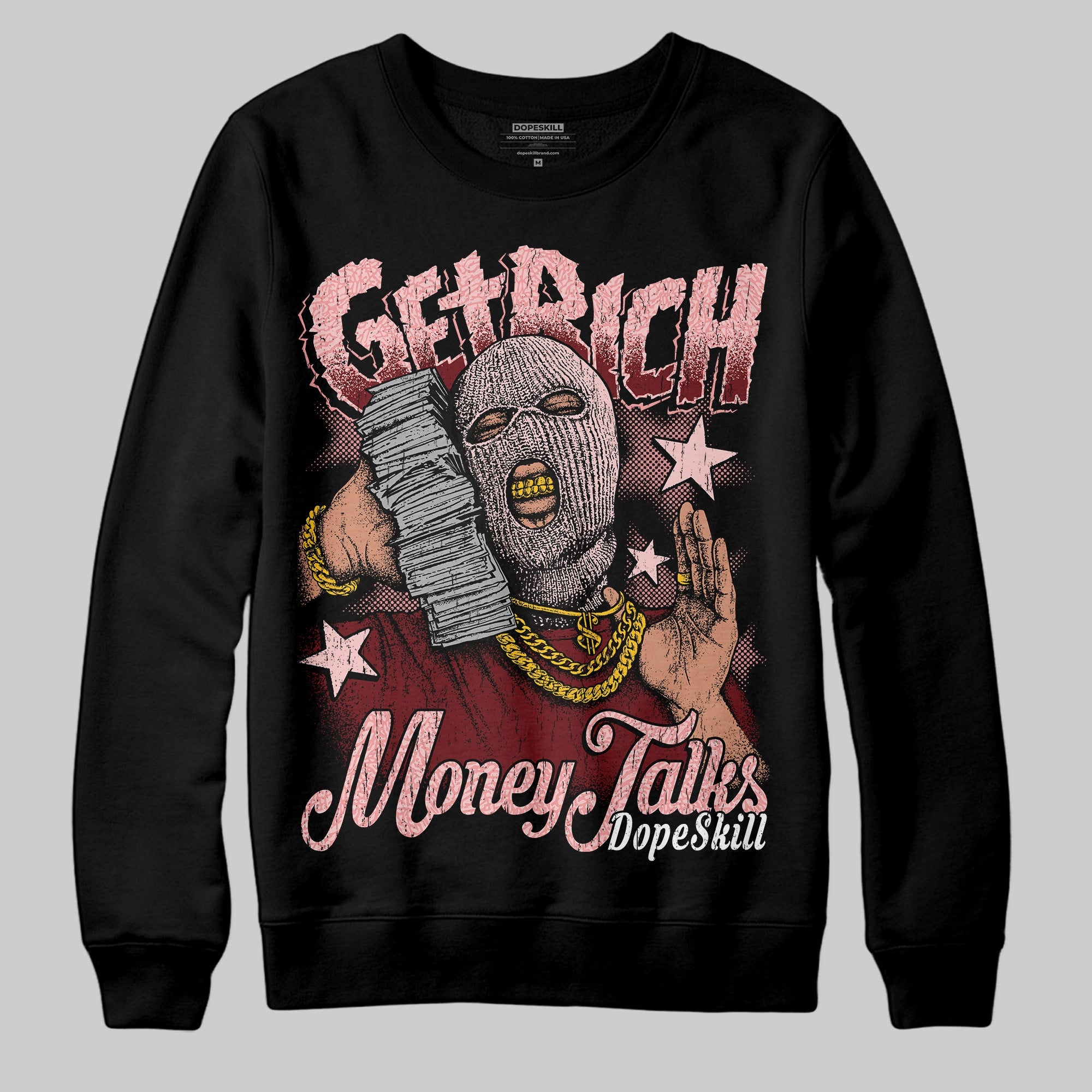 VALENTINE'S Day 3s superstreetwear Sweatshirt Get Rich Graphic