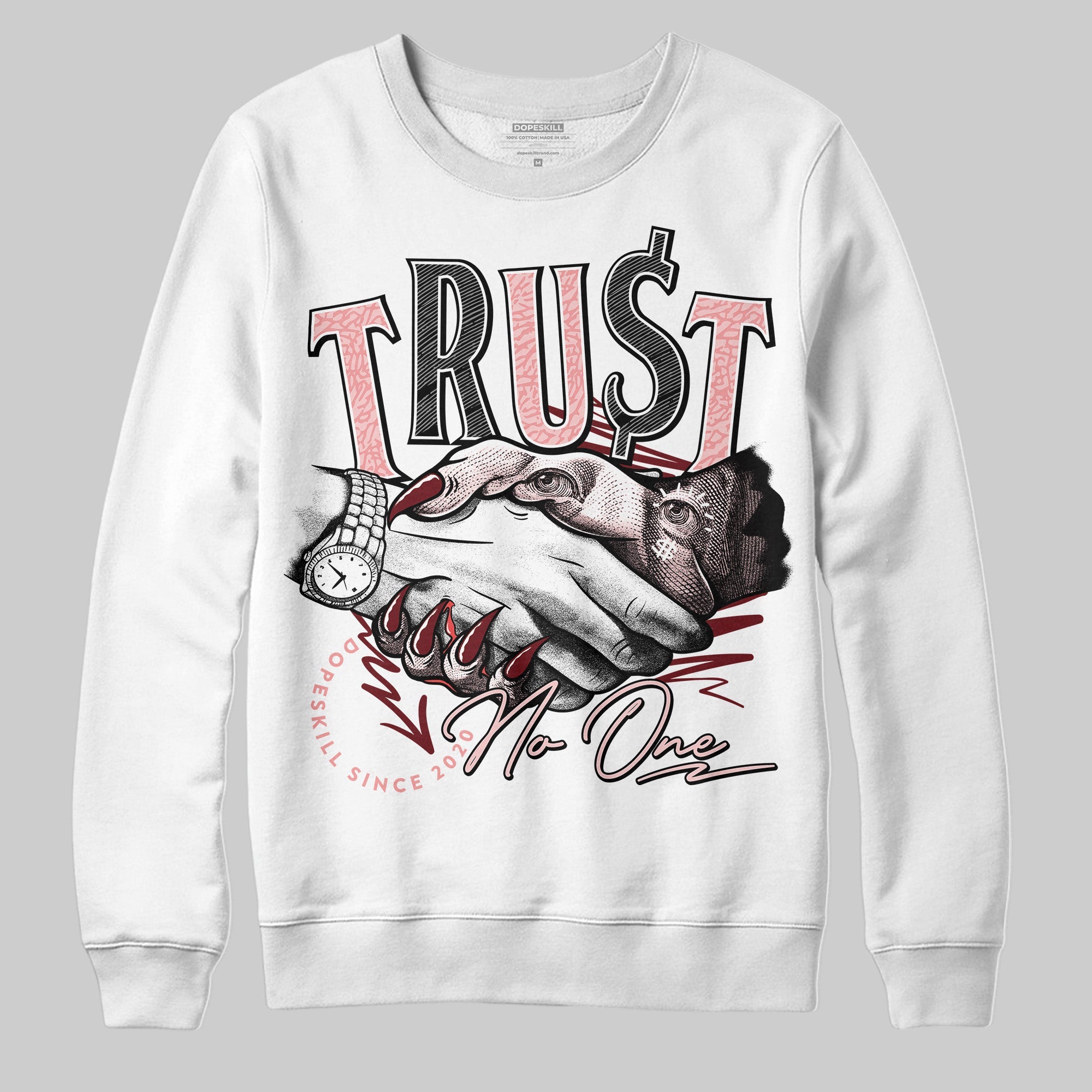 VALENTINE'S Day 3s superstreetwear Sweatshirt Trust No One Graphic