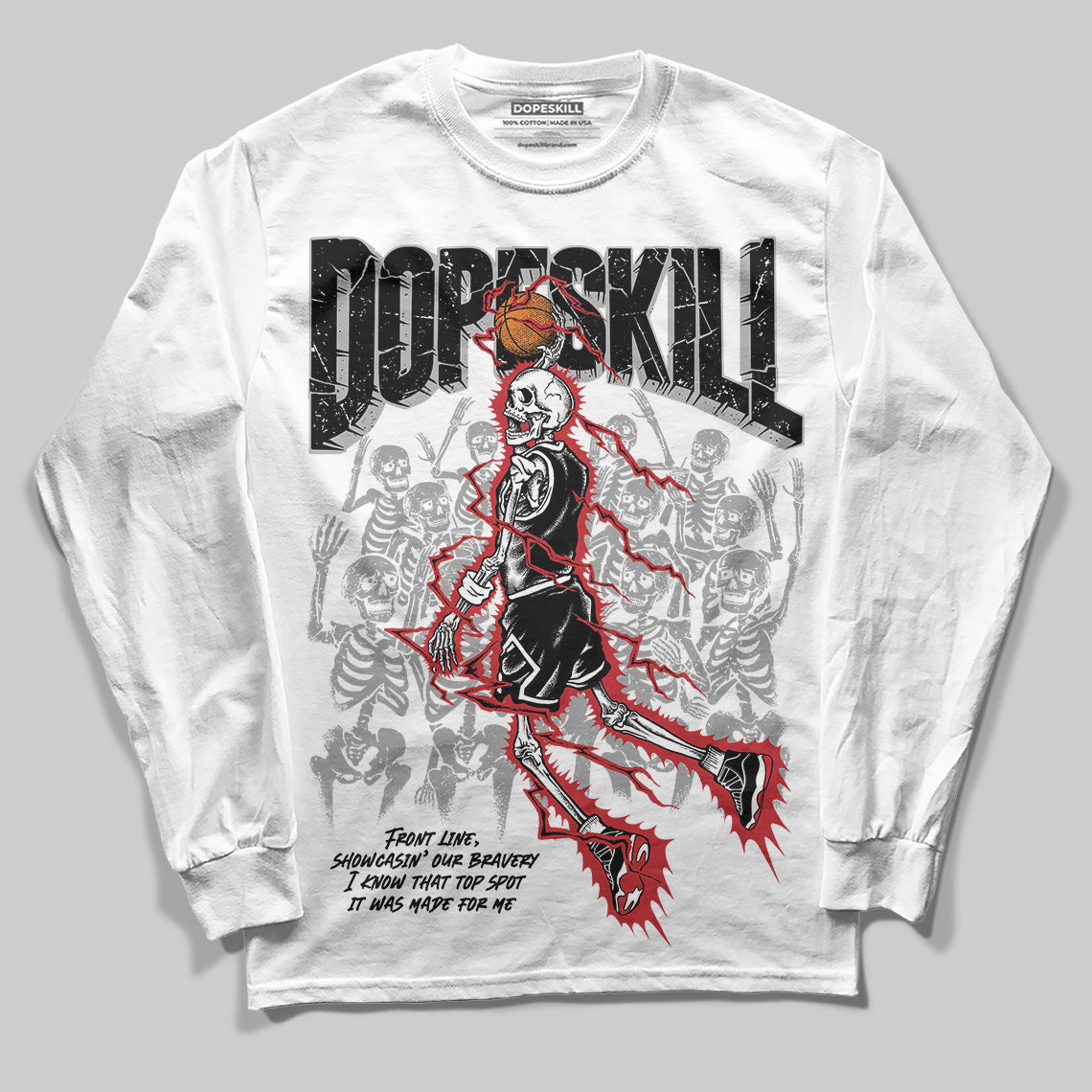 Bred 11s superstreetwear Long Sleeve T-Shirt Thunder Dunk Graphic