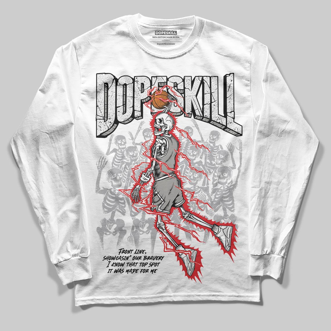 Pure Money 3s superstreetwear Long Sleeve T-Shirt Thunder Dunk Graphic