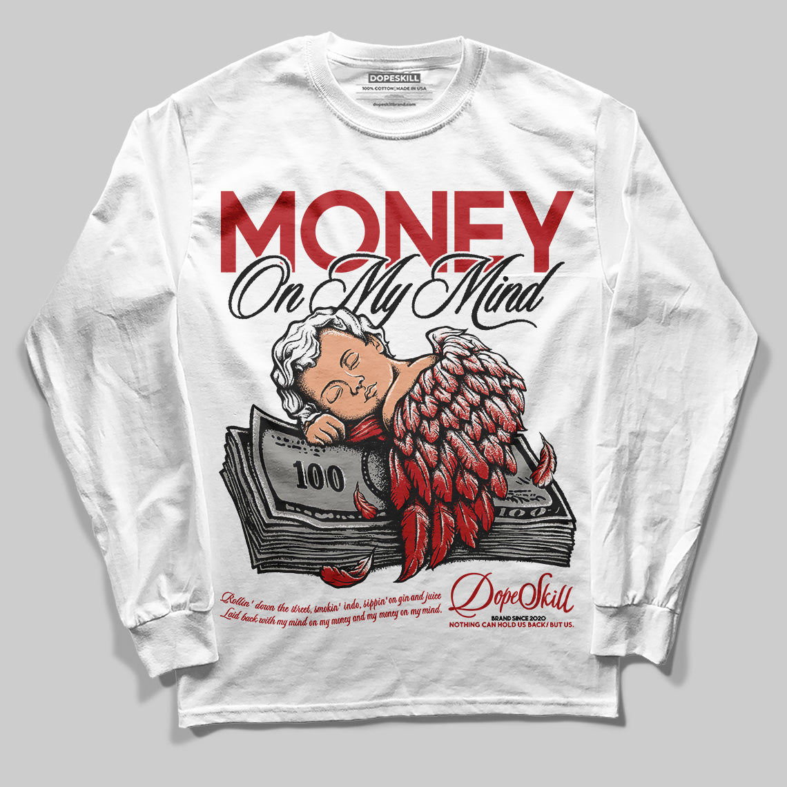 Flu Game 12s superstreetwear Long Sleeve T-Shirt MOMM Graphic
