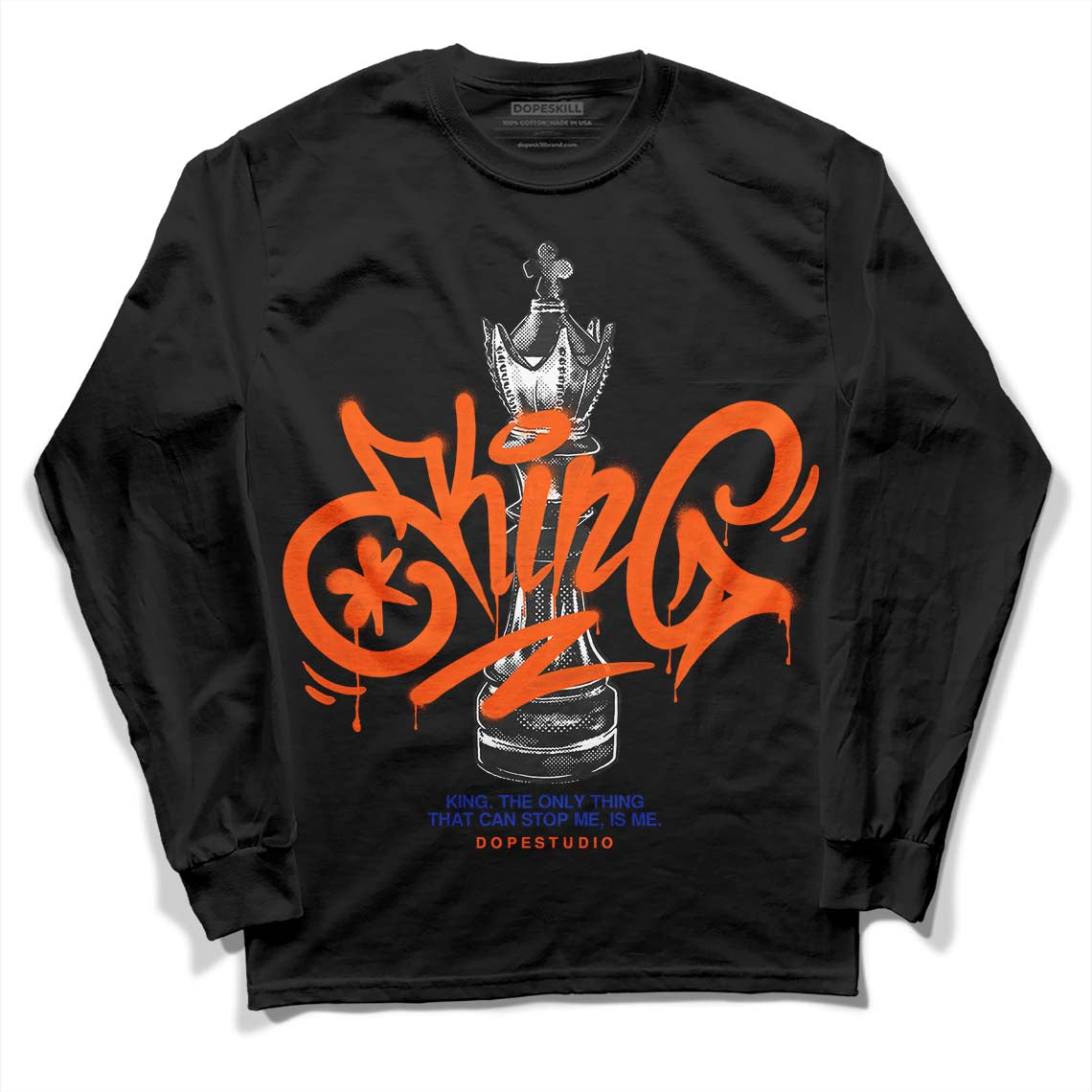Dunk Low Futura Orange Blaze superstreetwear Long Sleeve T-Shirt King Chess Graphic