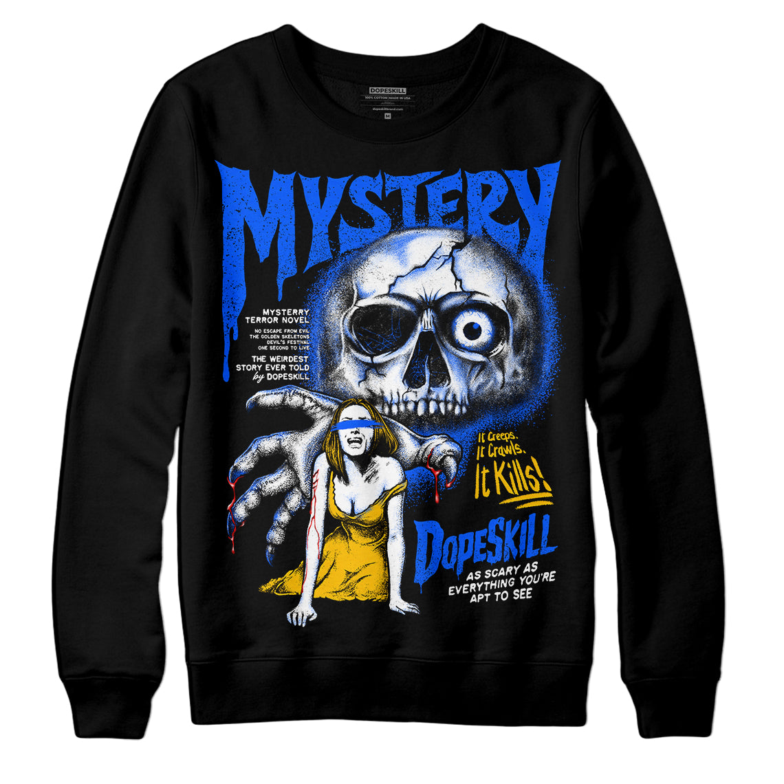 Royal Blue Collection superstreetwear Sweatshirt Mystery Ghostly Grasp Graphic
