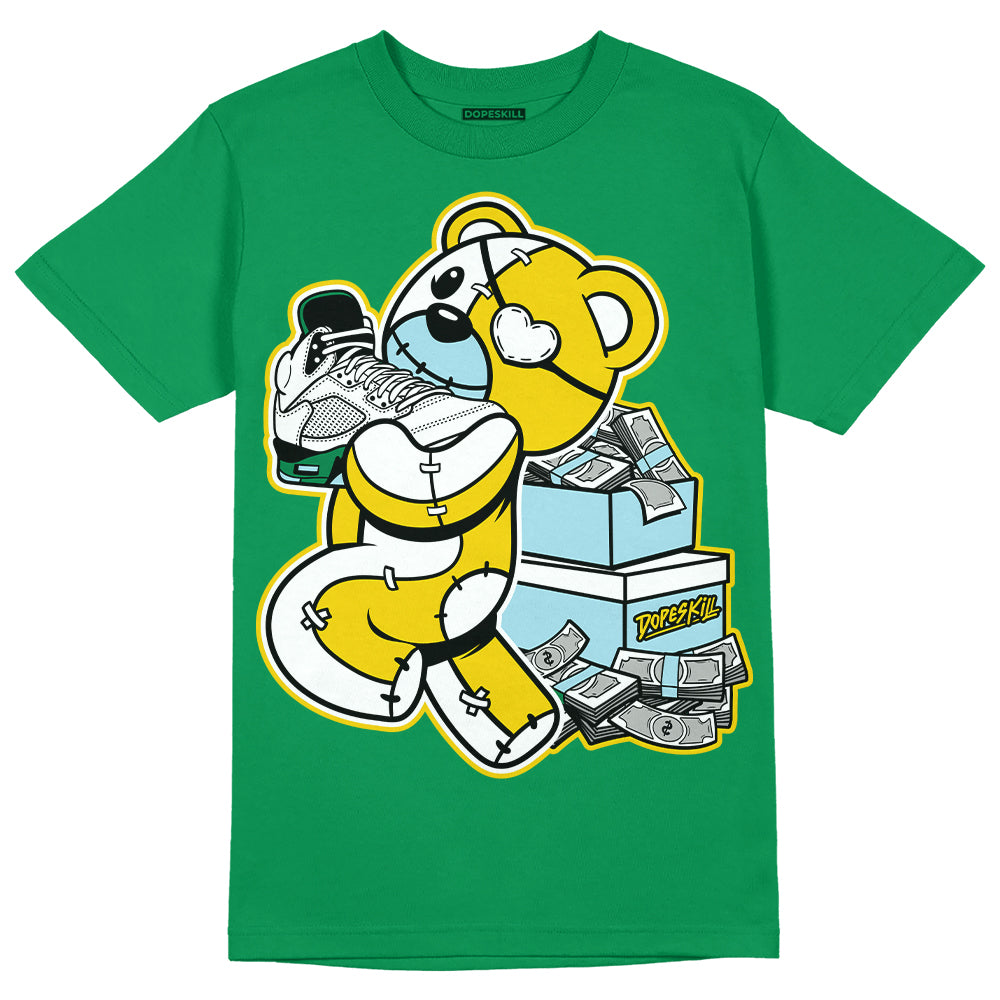 Lucky Green 5s superstreetwear Green T-shirt Bear Steals Sneaker Graphic