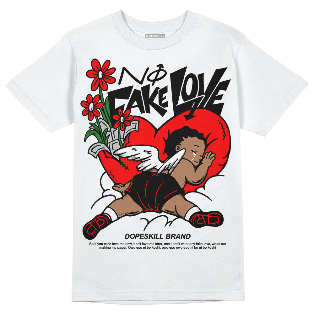 Black and White Collection superstreetwear T-Shirt No Fake Love Graphic
