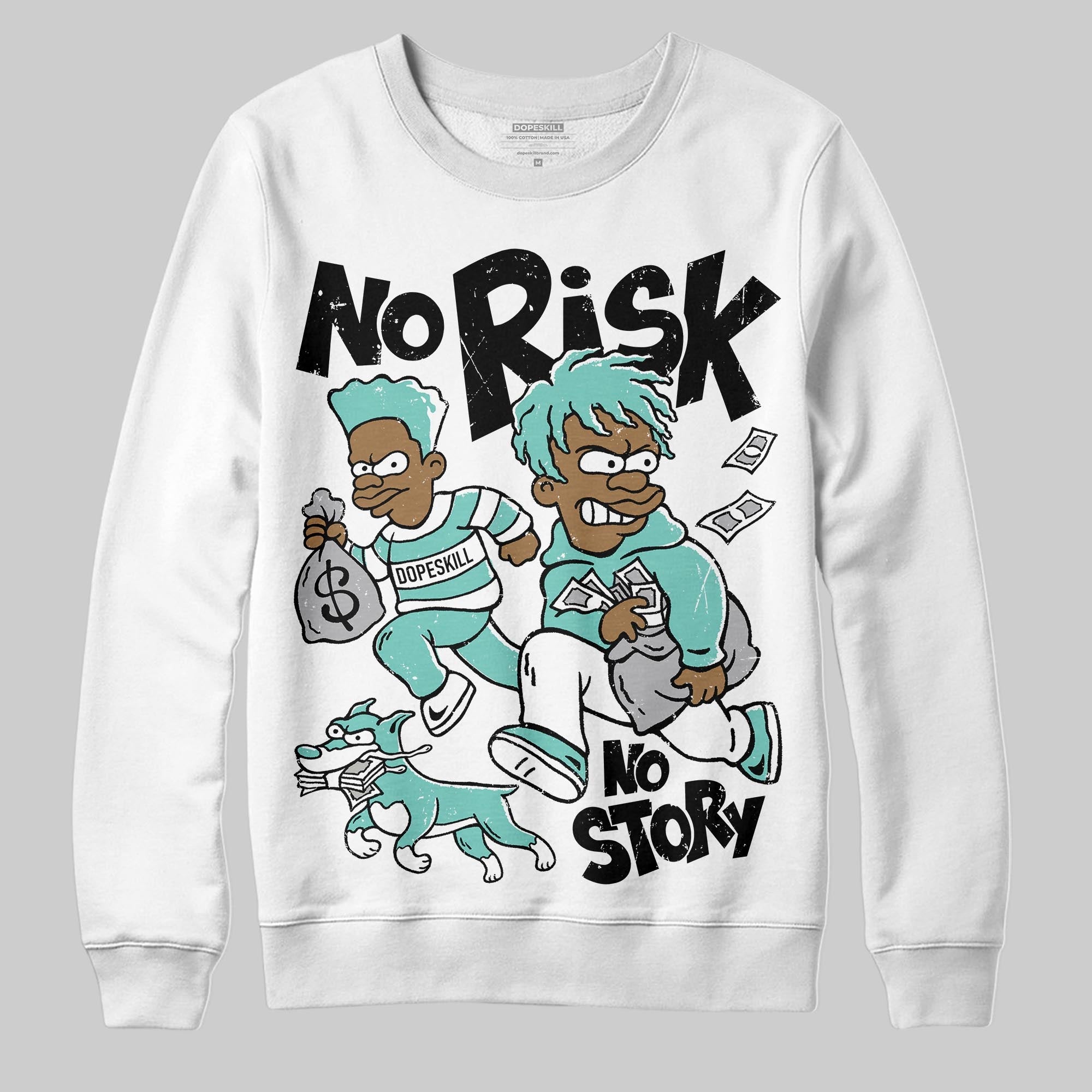 Igloo 11s superstreetwear Sweatshirt No Risk No Story Graphic