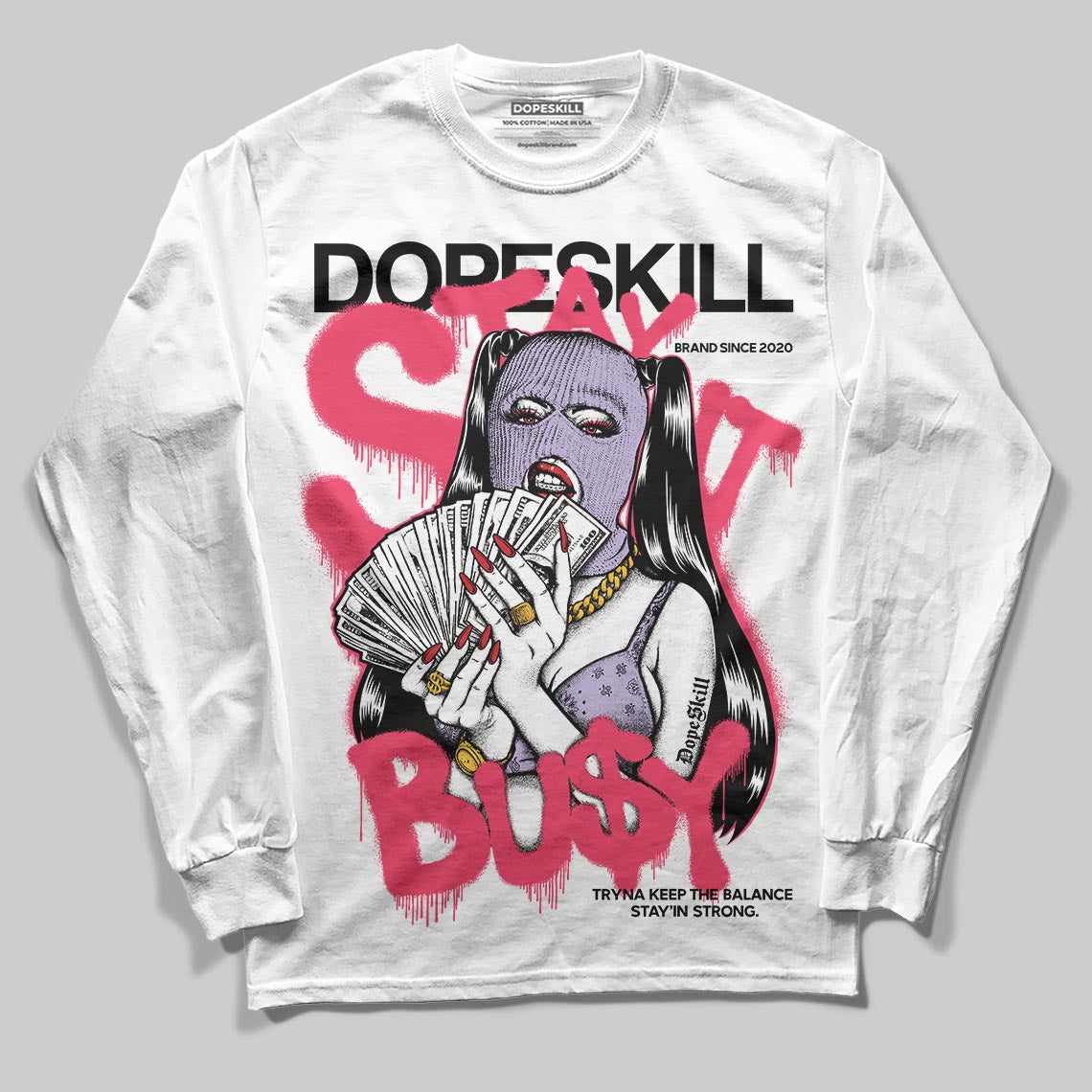 Peanut Butter Jelly 5s superstreetwear Long Sleeve T-Shirt Stay It Busy Graphic