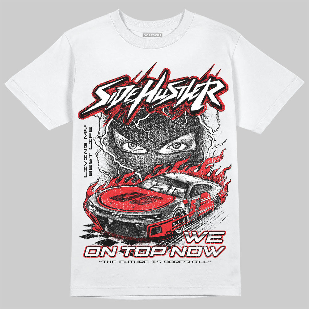 Black and White Collection superstreetwear T-Shirt New Side Hustler Graphic