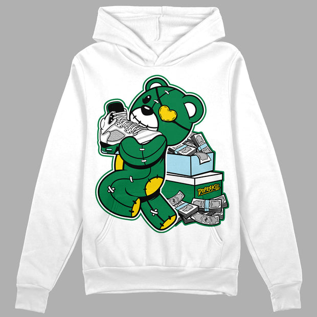 Lucky Green 5s DopeSkill Hoodie Sweatshirt Bear Steals Sneaker Graphic