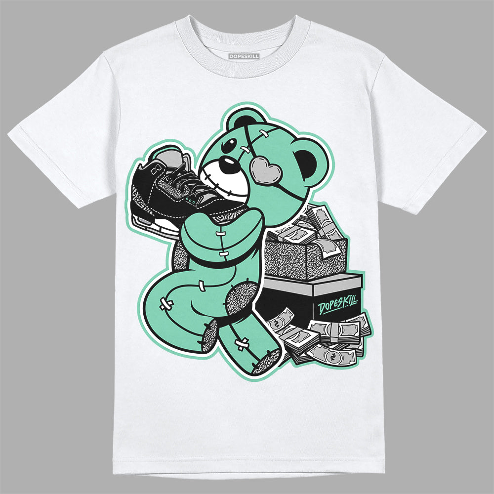 Green Glow 3s superstreetwear T-Shirt Bear Steals Sneaker Graphic