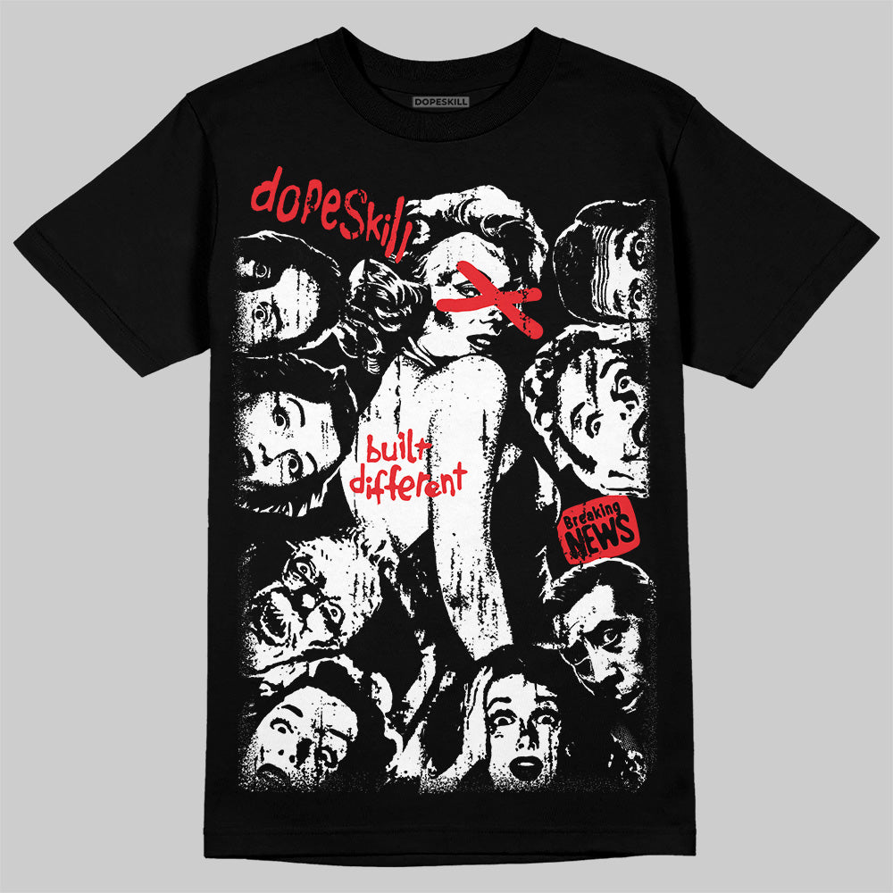 Black and White Collection superstreetwear T-Shirt Built Different Graphic