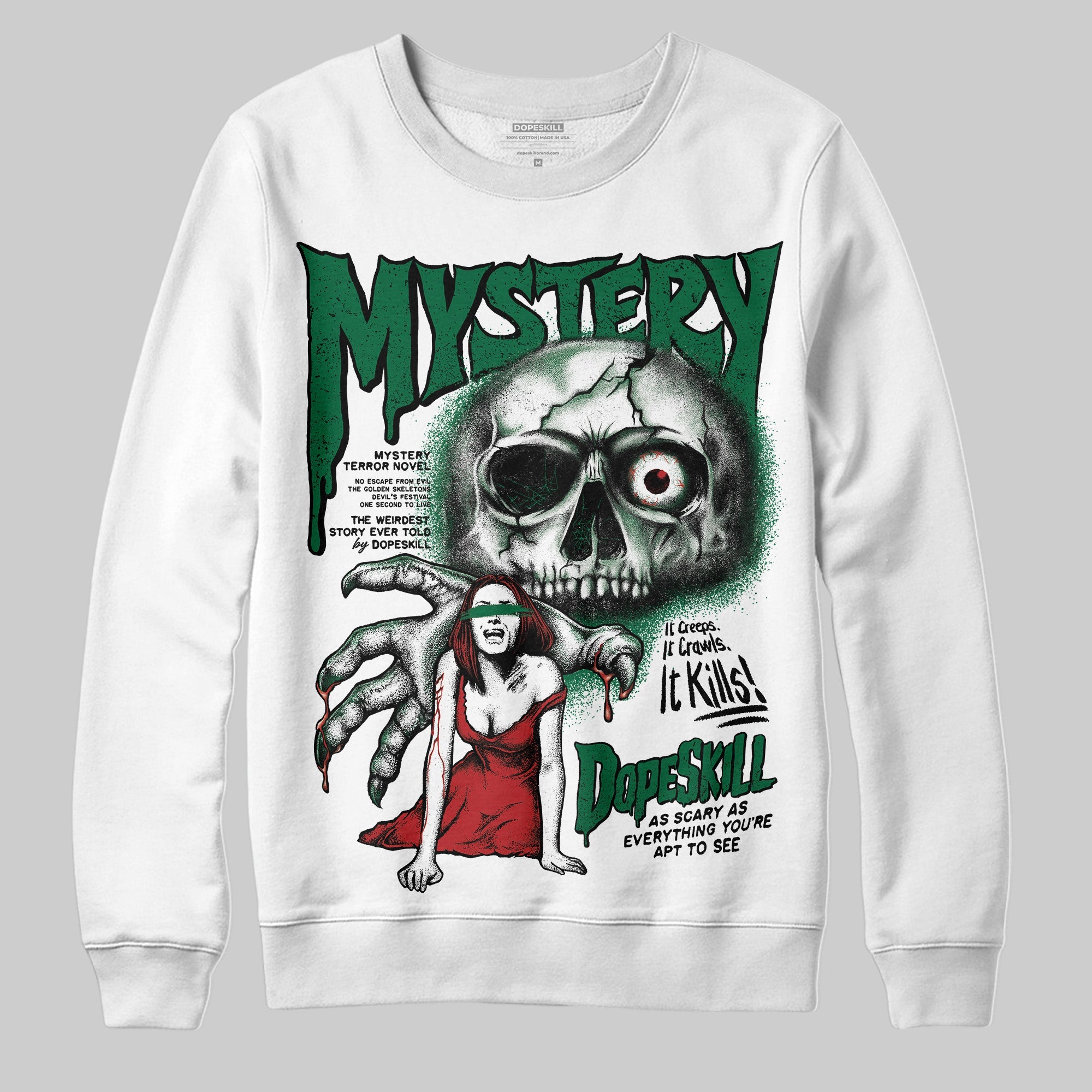 Pine Green 13s superstreetwear Sweatshirt Mystery Ghostly Grasp Graphic
