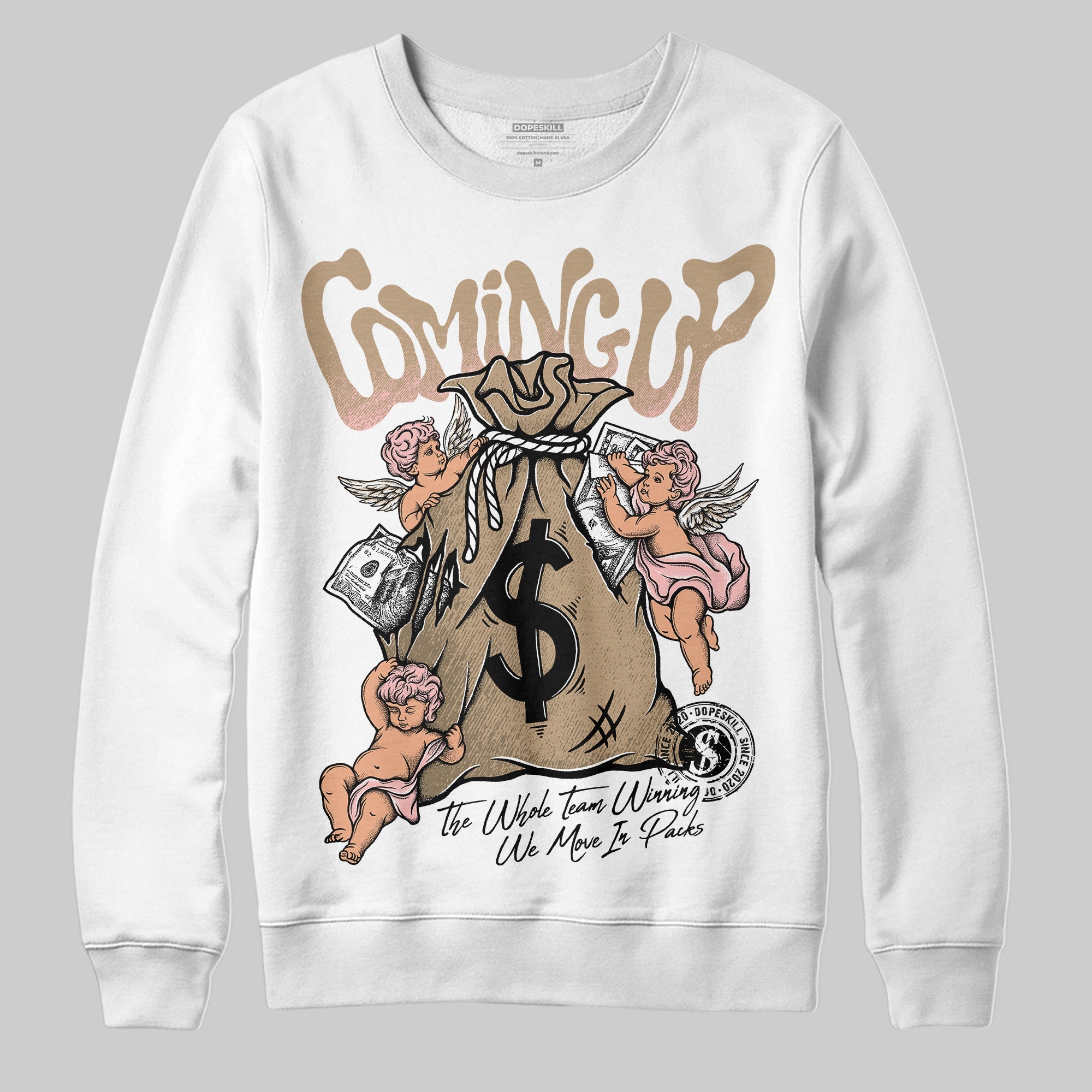 AIR FORCE 1 LINEN superstreetwear Sweatshirt Money Bag Coming Up Graphic