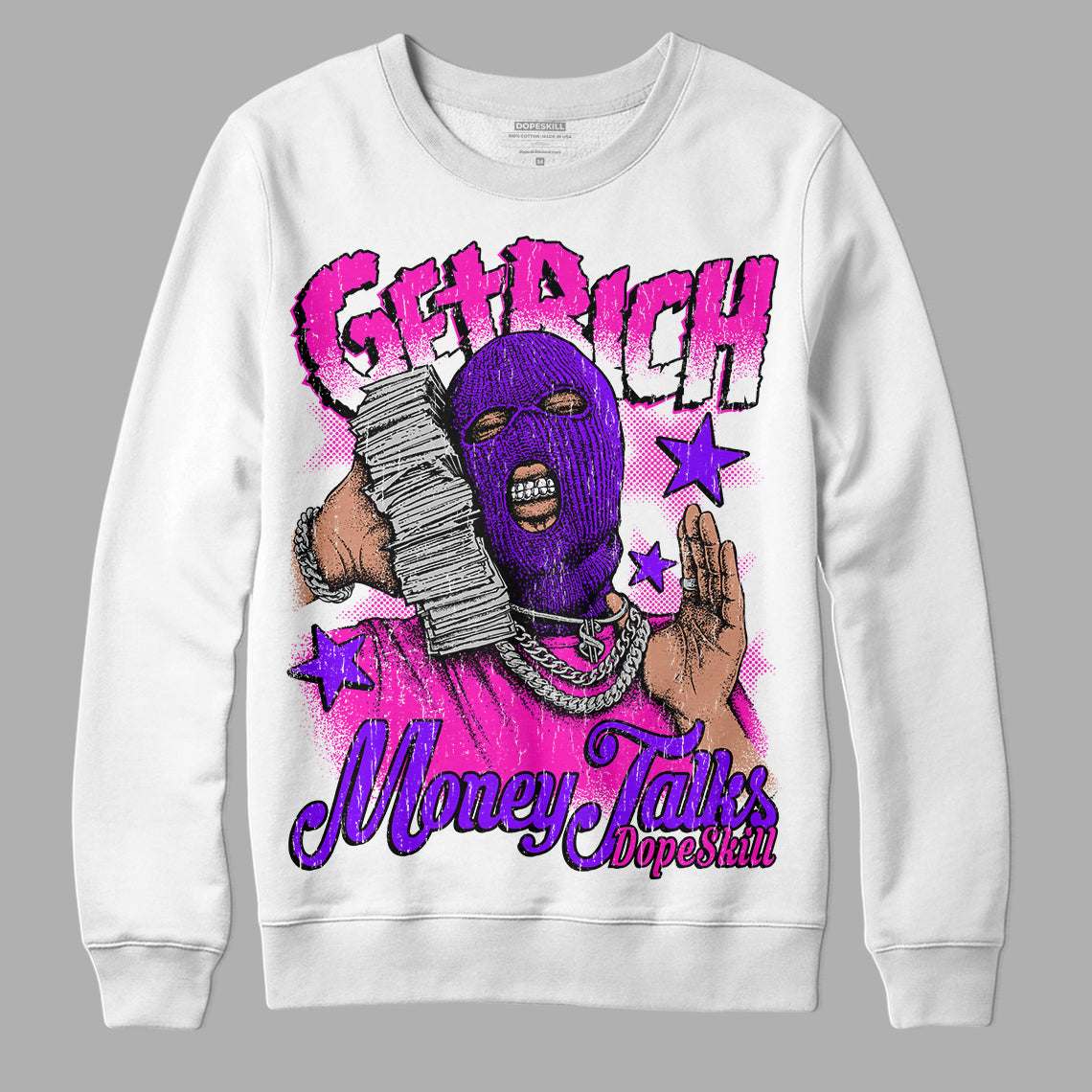 Dunk Low Active Fuchsia superstreetwear Sweatshirt Get Rich Graphic