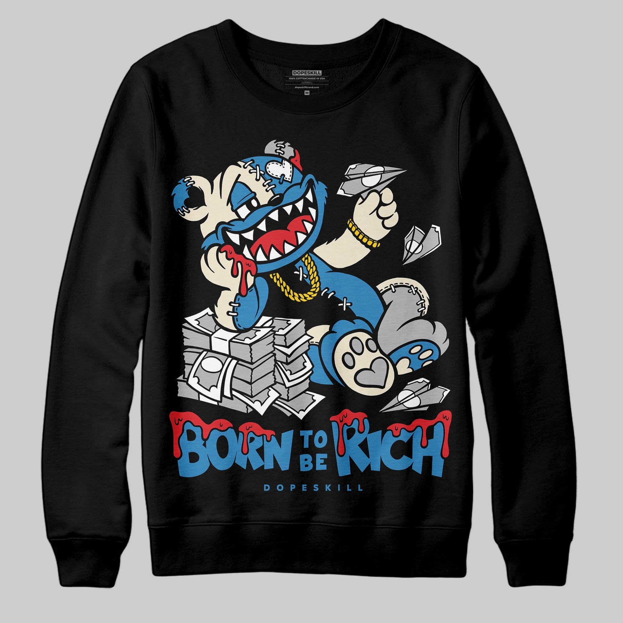 Rare Air 3s superstreetwear Sweatshirt Born To Be Rich Graphic