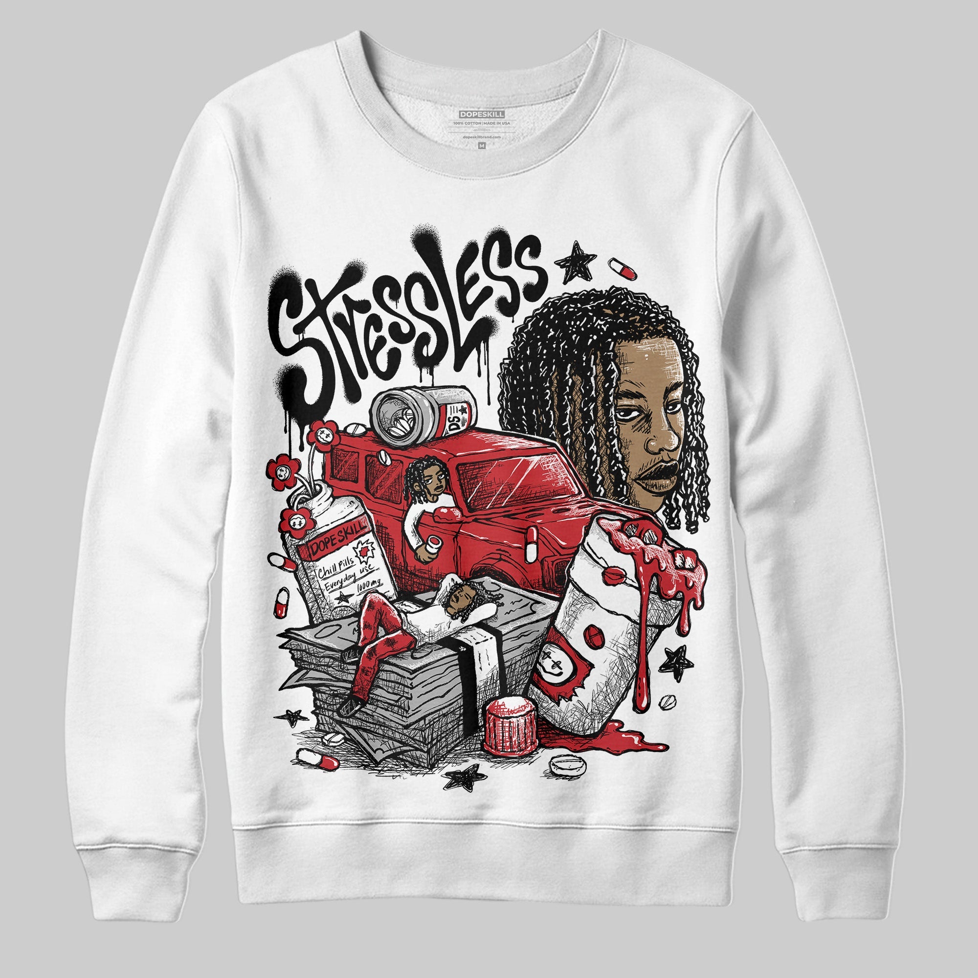 Bred 11s superstreetwear Sweatshirt Stressless Graphic