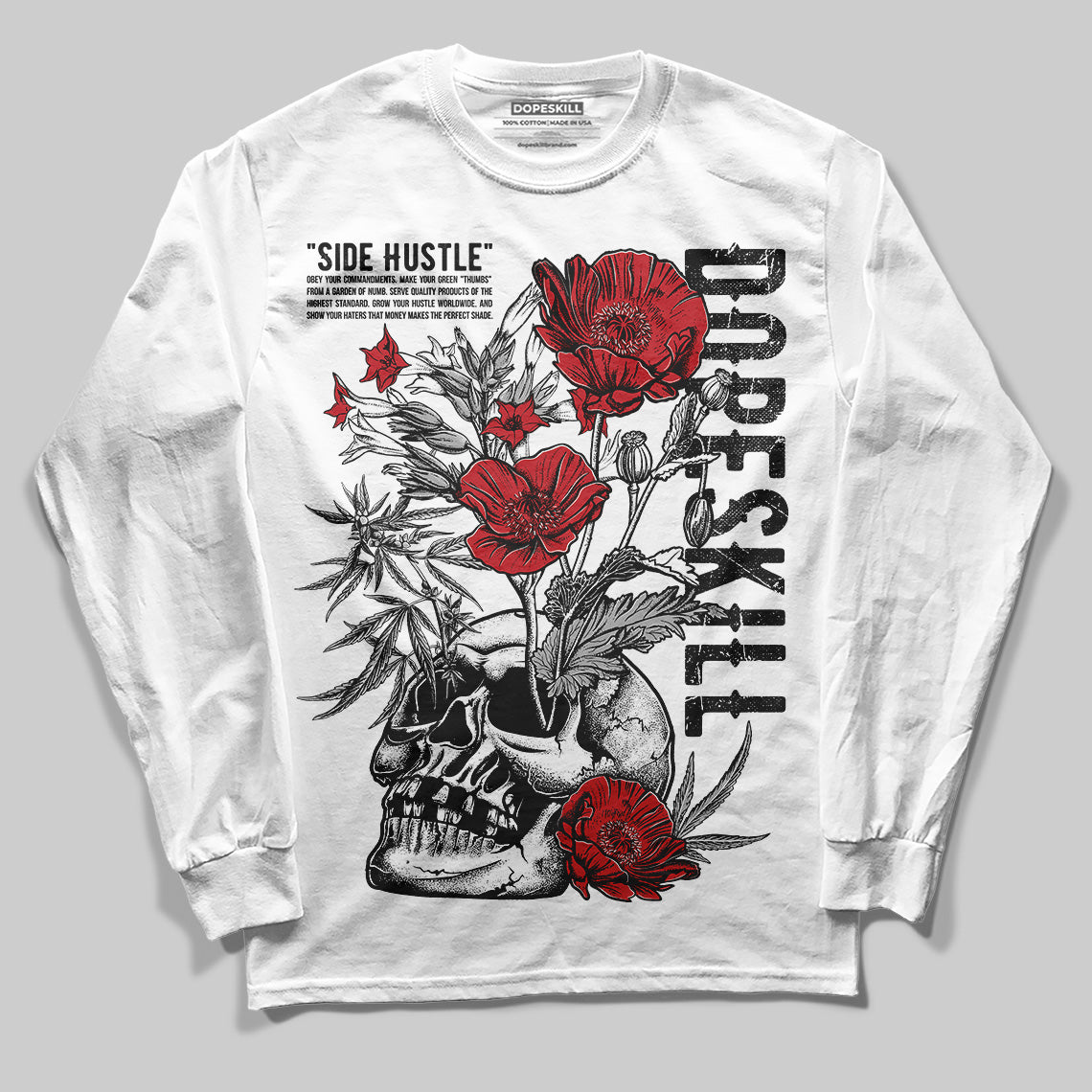 Bred Velvet 11s superstreetwear Long Sleeve T-Shirt Side Hustle Graphic