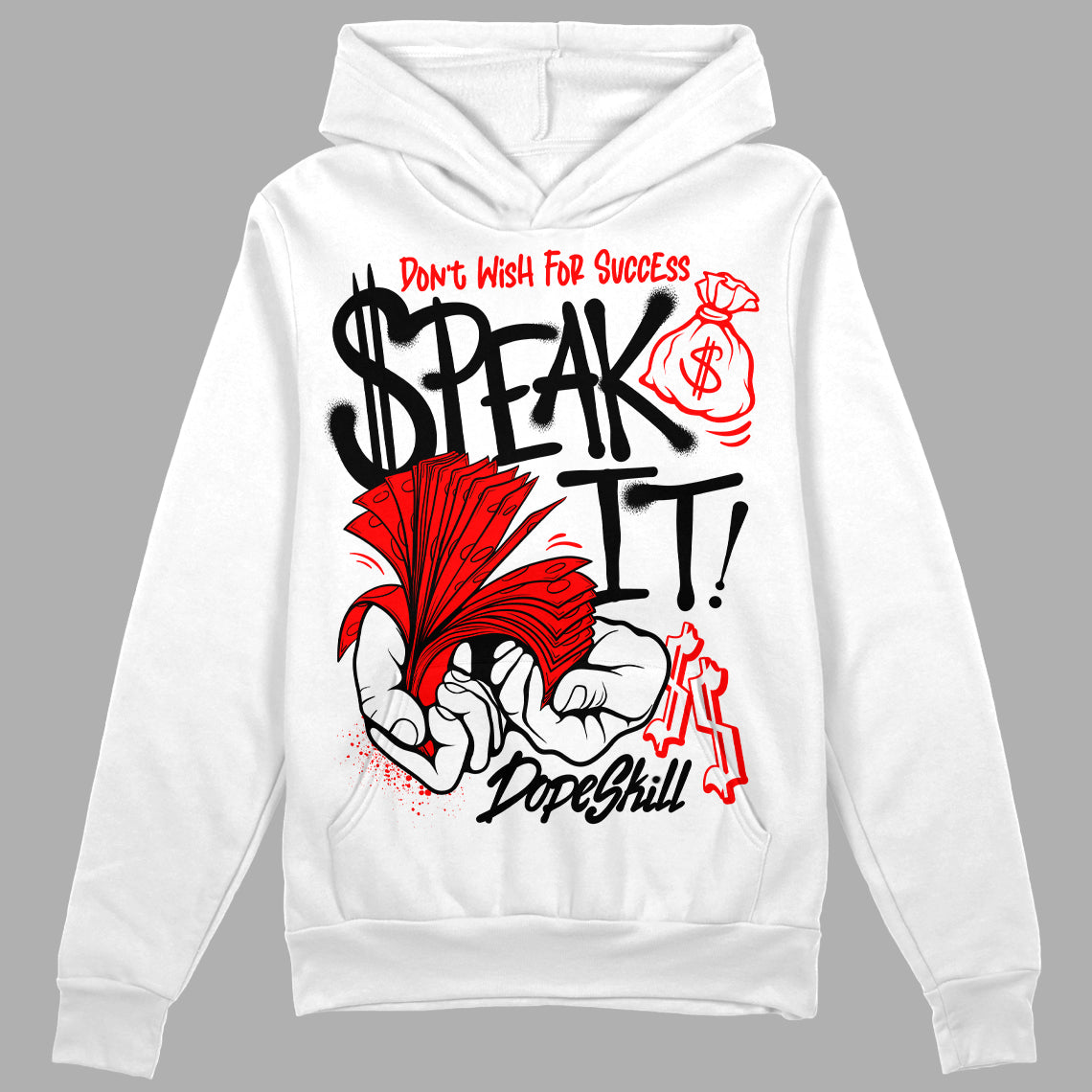 Black and White Collection superstreetwear Hoodie Sweatshirt Speak It Graphic