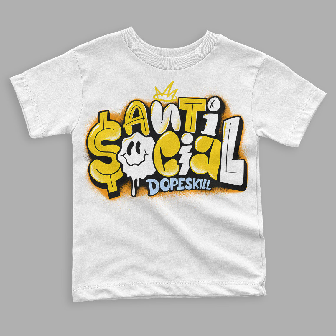 Yellow Ochre 6s superstreetwear Toddler Kids T-shirt Anti Social Graphic
