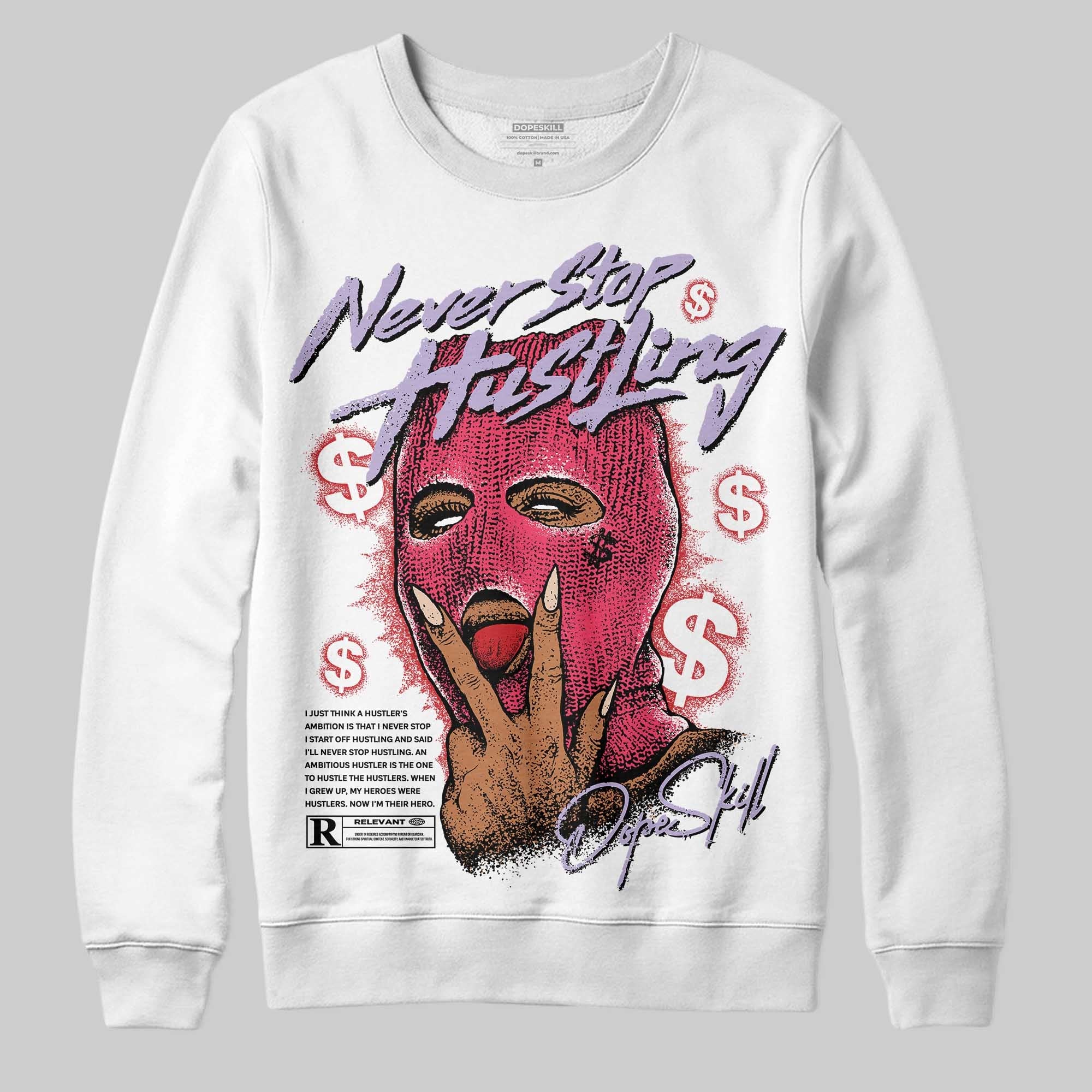 Peanut Butter Jelly 5s superstreetwear Sweatshirt Never Stop Hustling Graphic