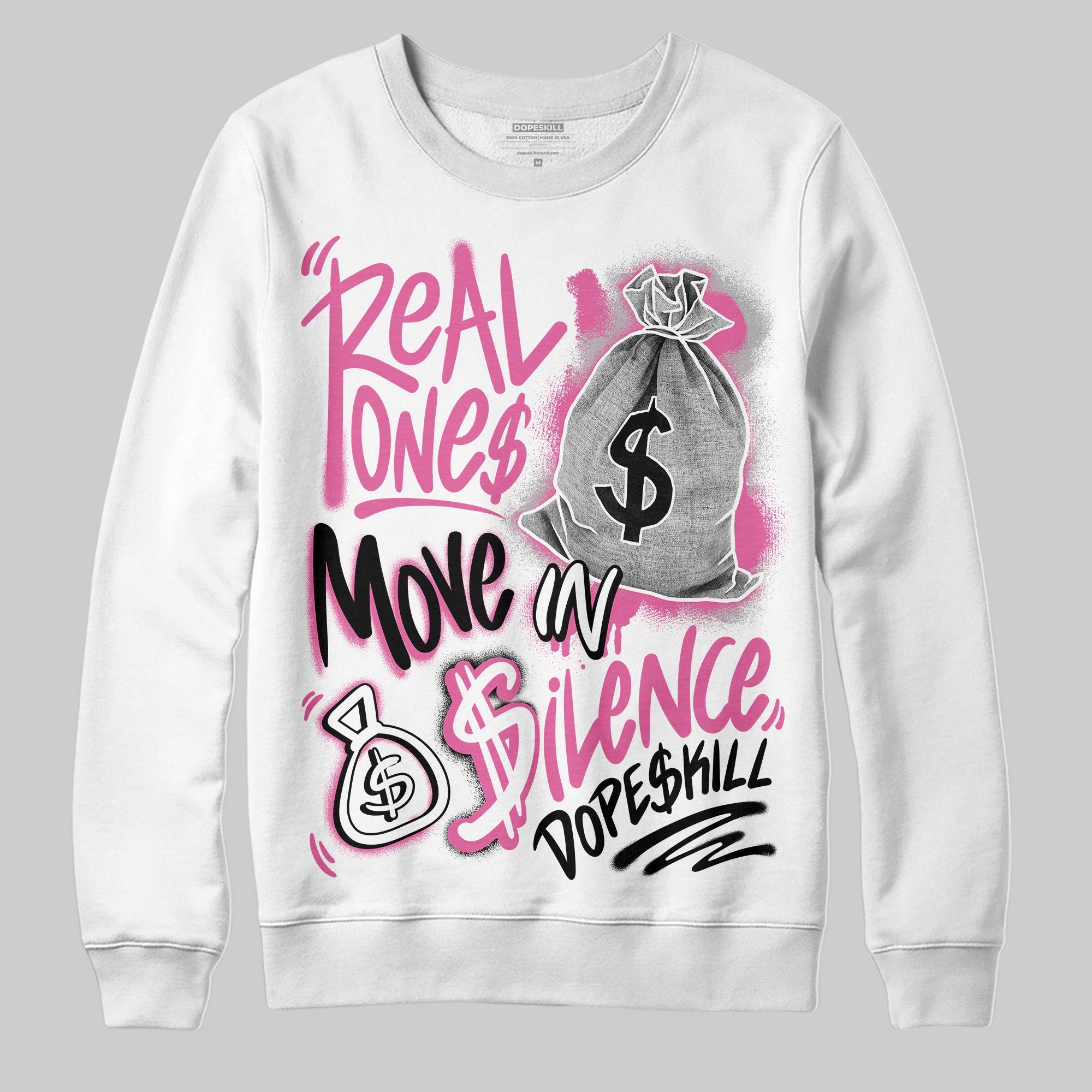 Kayano 14 Cream Sweet Pink superstreetwear Sweatshirt Real Ones Move In Silence Graphic