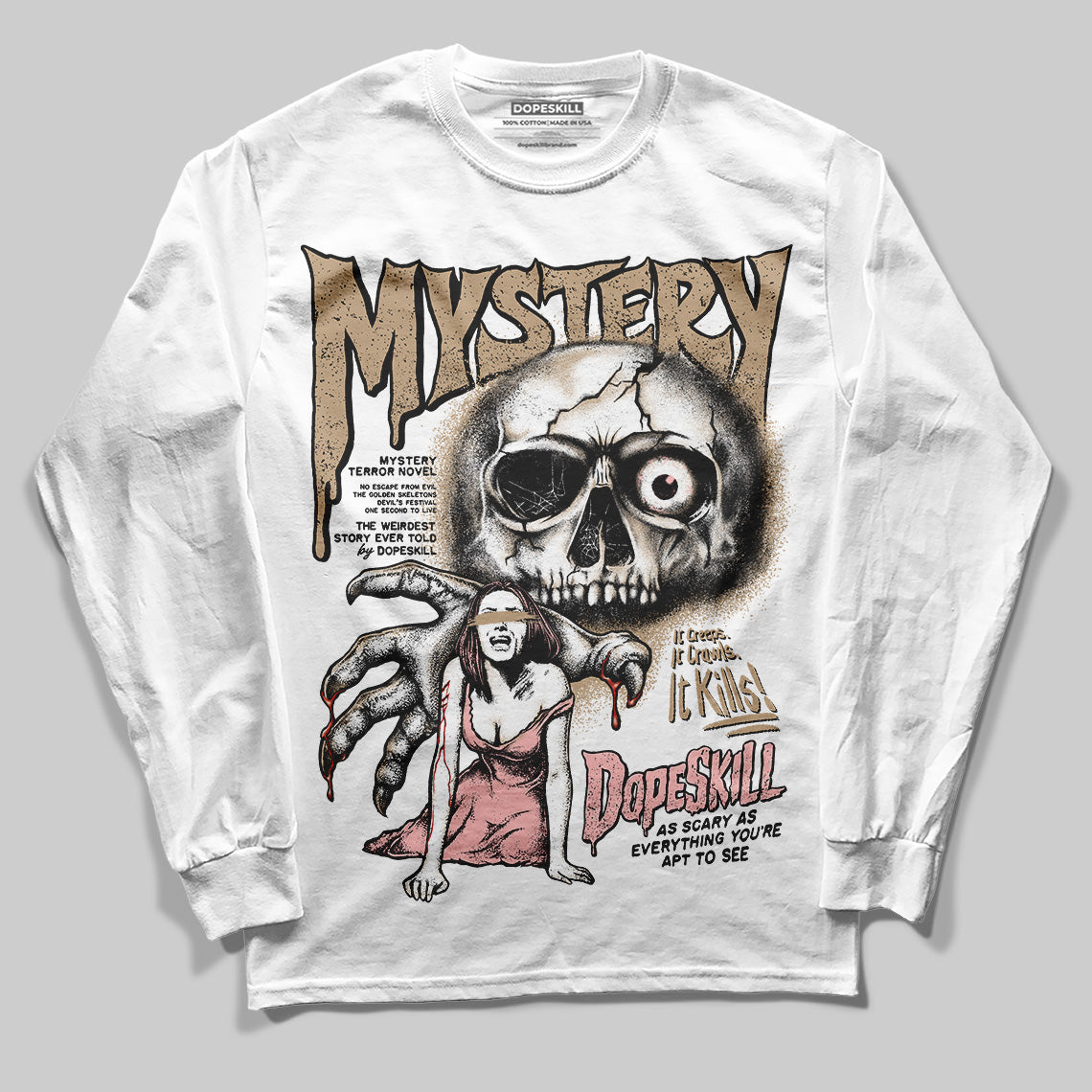 AIR FORCE 1 LINEN superstreetwear Long Sleeve T-Shirt Mystery Ghostly Grasp Graphic