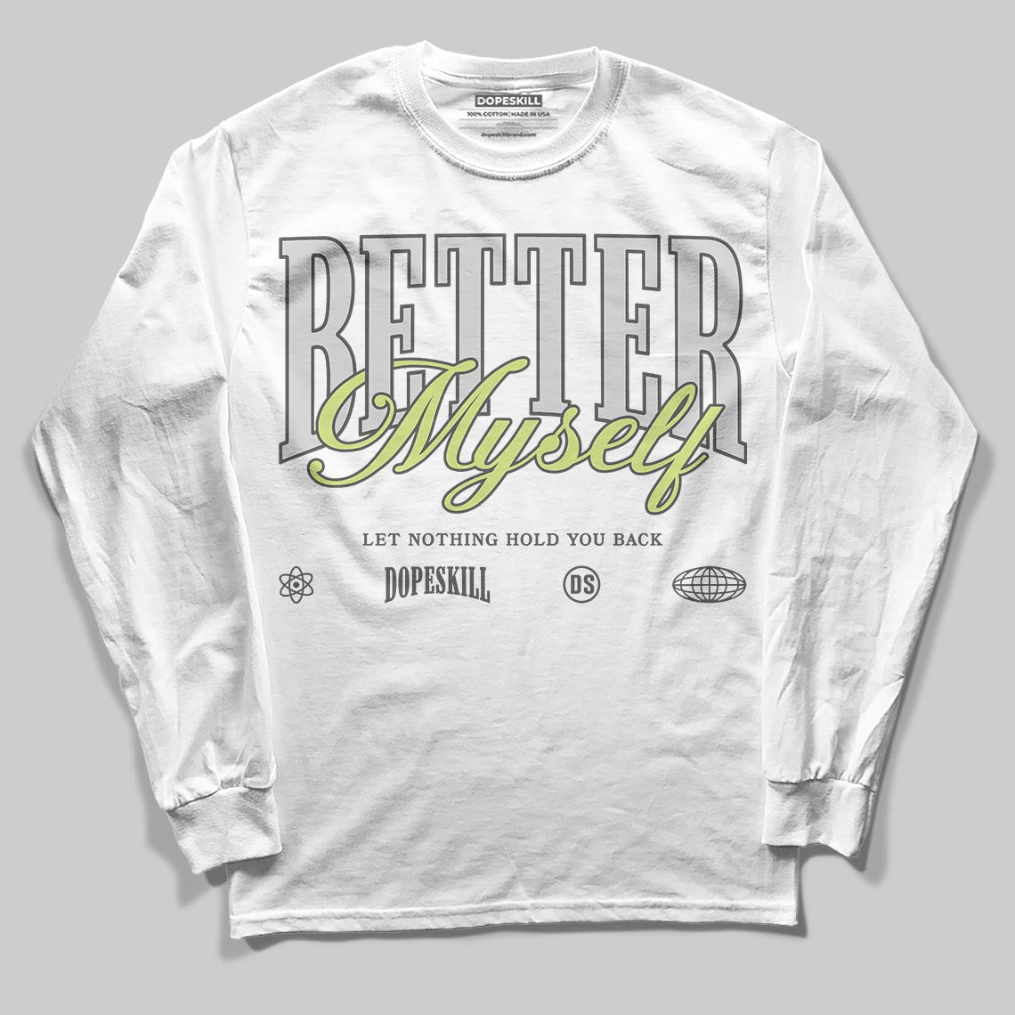 Light Lemon Twist 4s superstreetwear Long Sleeve T-Shirt Better Myself Graphic