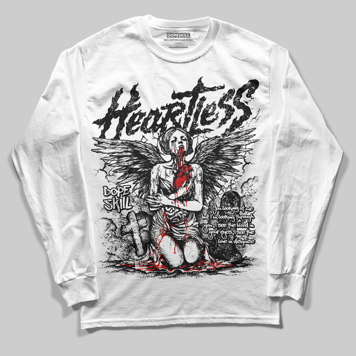 Dunk Panda White Black superstreetwear Long Sleeve T-Shirt Heartless Graphic