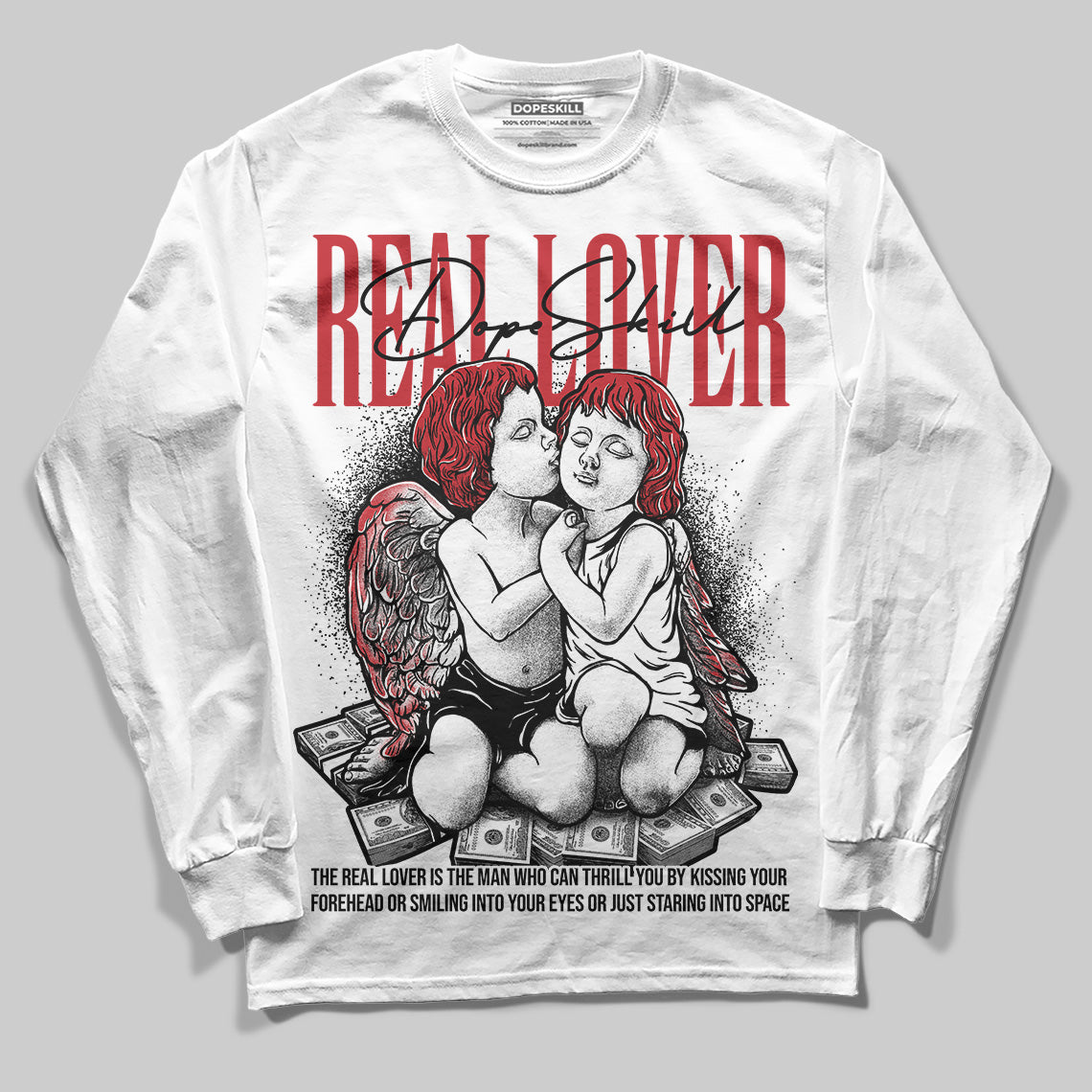 Bred 11s superstreetwear Long Sleeve T-Shirt Real Lover Graphic