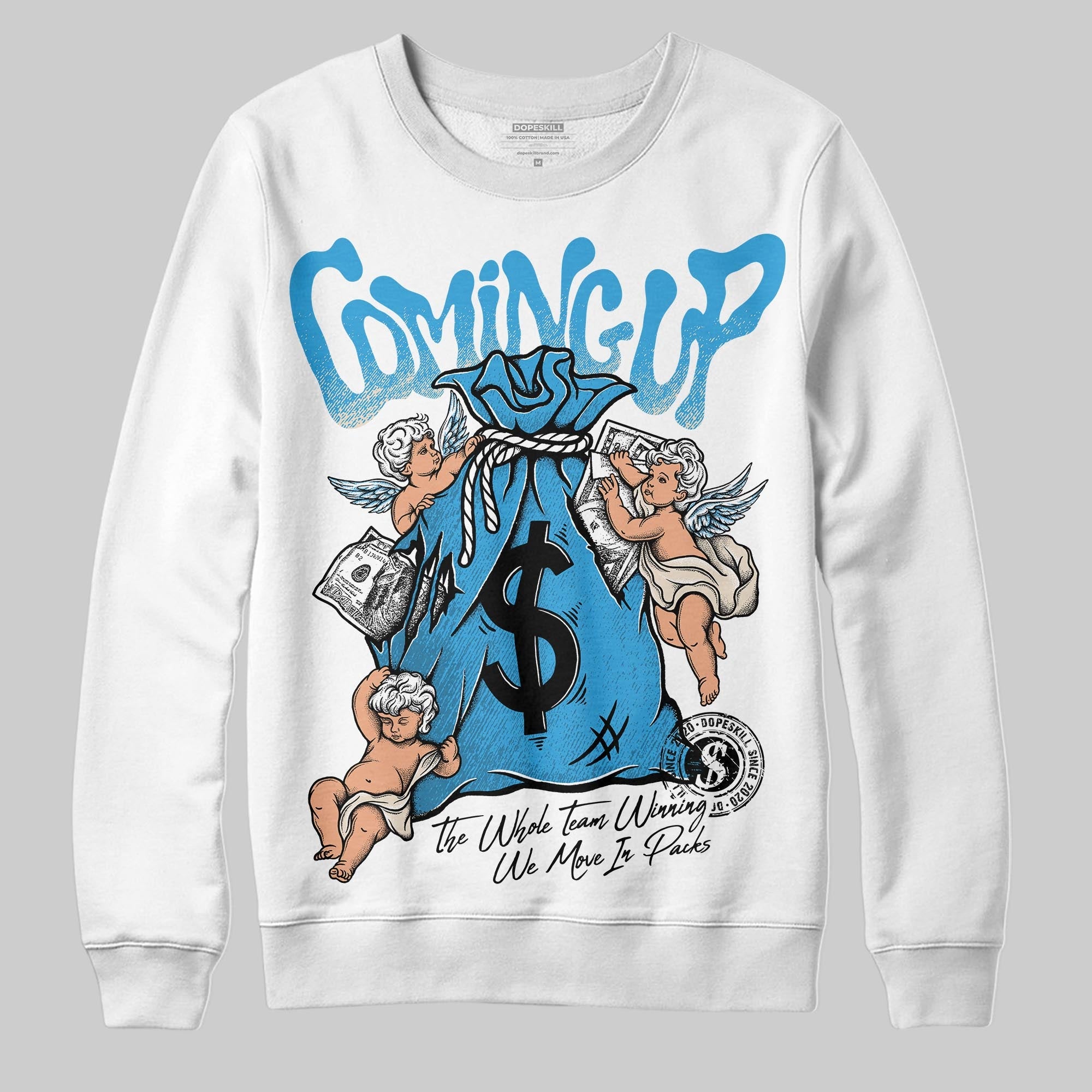 UNC Reimagined 1s superstreetwear Sweatshirt Money Bag Coming Up Graphic