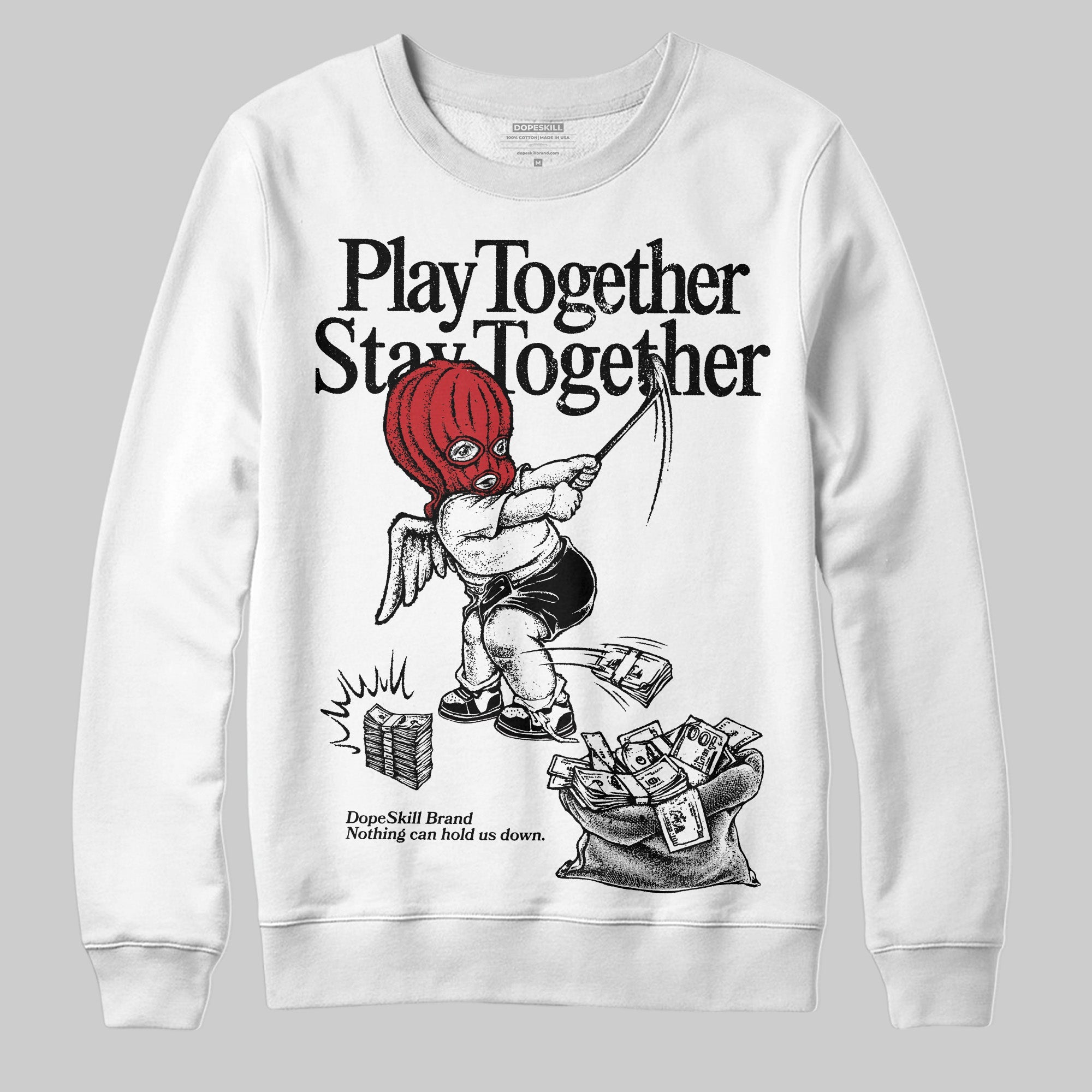 Bred Velvet 11s superstreetwear Sweatshirt Play together,Stay together Graphic