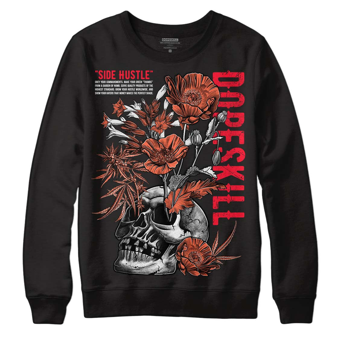 Crimson Bliss 5s superstreetwear Sweatshirt Side Hustle Graphic