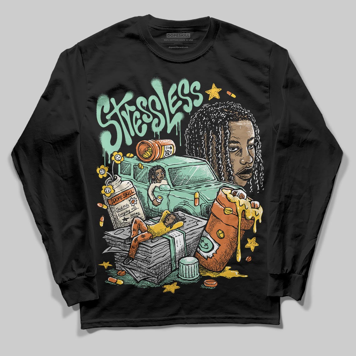 SB Dunk a??Rodeoa?? superstreetwear Long Sleeve T-Shirt Stressless Graphic
