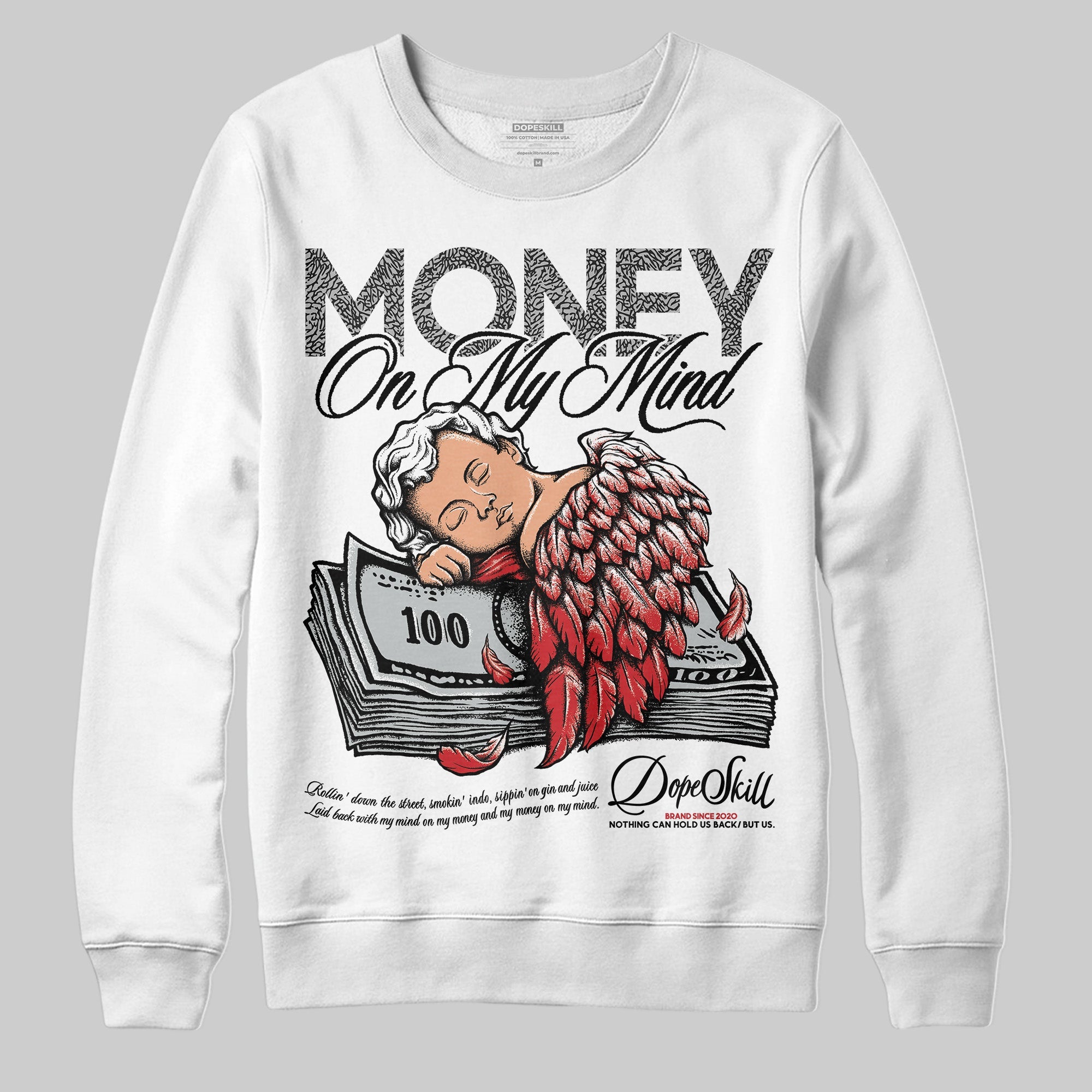 Black Cement 3s superstreetwear Sweatshirt MOMM Graphic