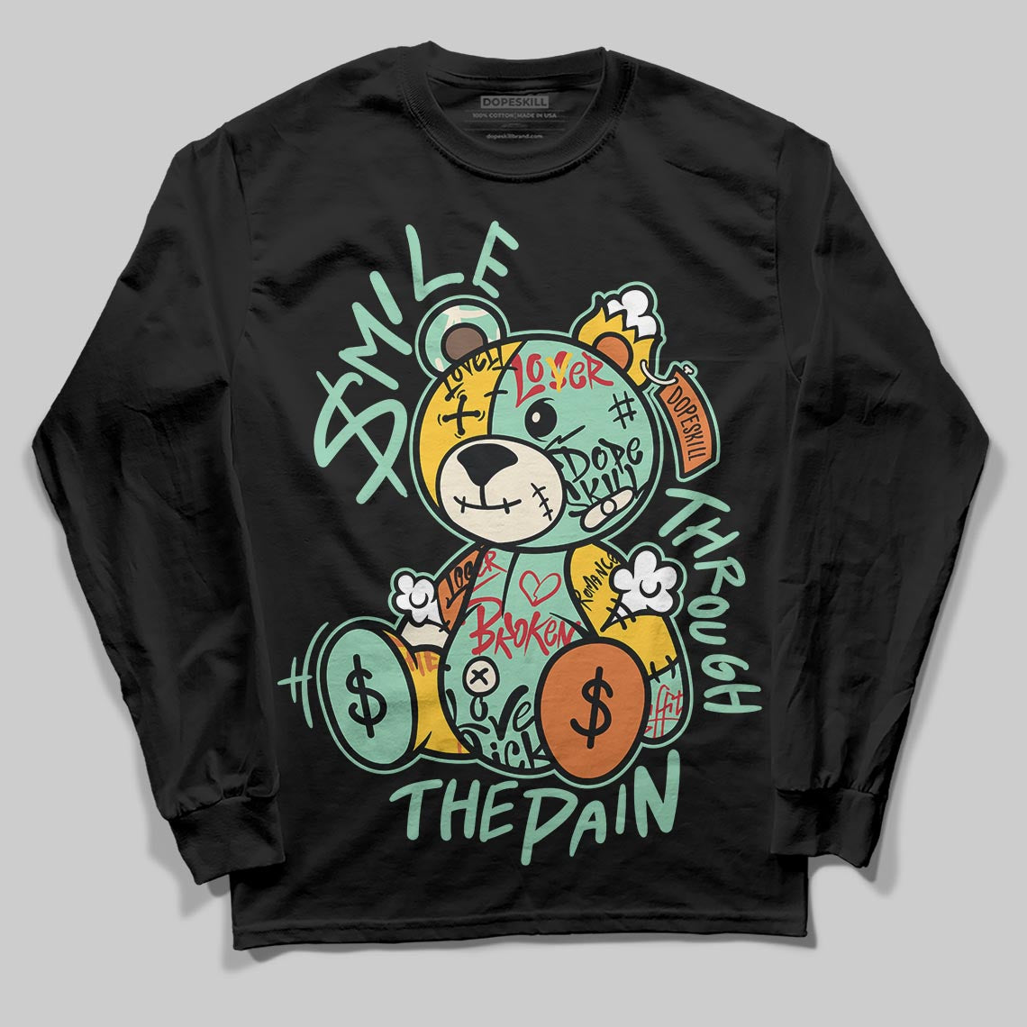SB Dunk a??Rodeoa?? superstreetwear Long Sleeve T-Shirt Smile Through The Pain Graphic