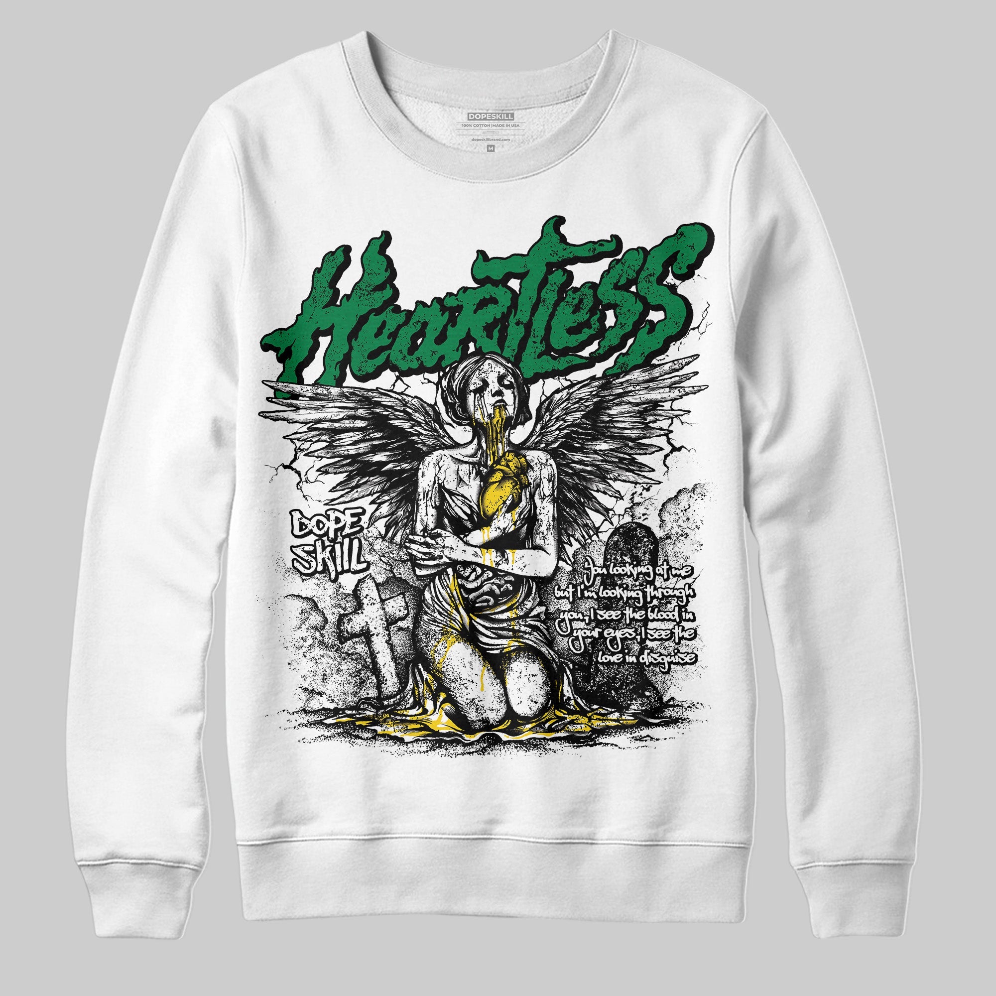 Green Collection superstreetwear Sweatshirt Heartless Graphic
