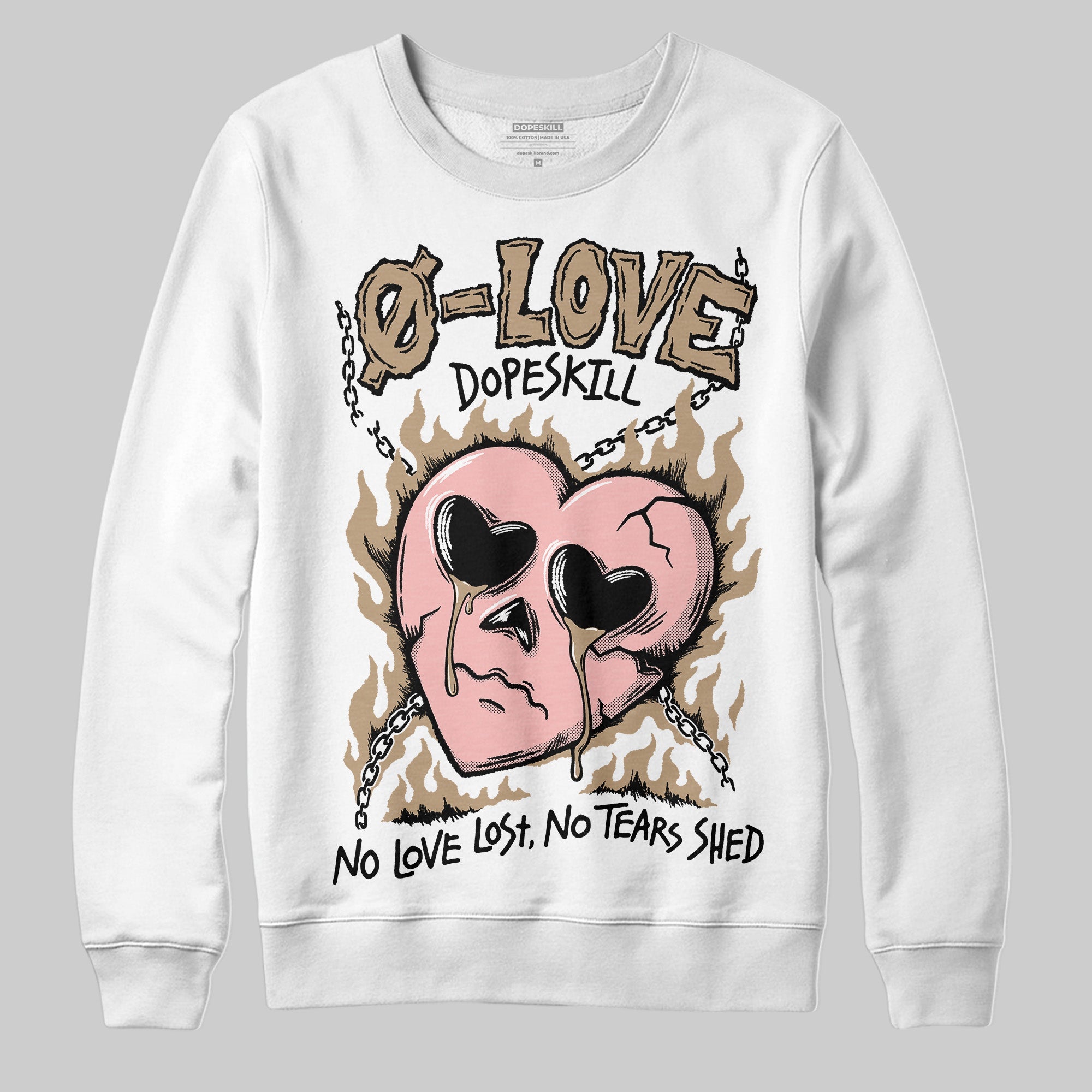 AIR FORCE 1 LINEN superstreetwear Sweatshirt Crying Heart Graphic