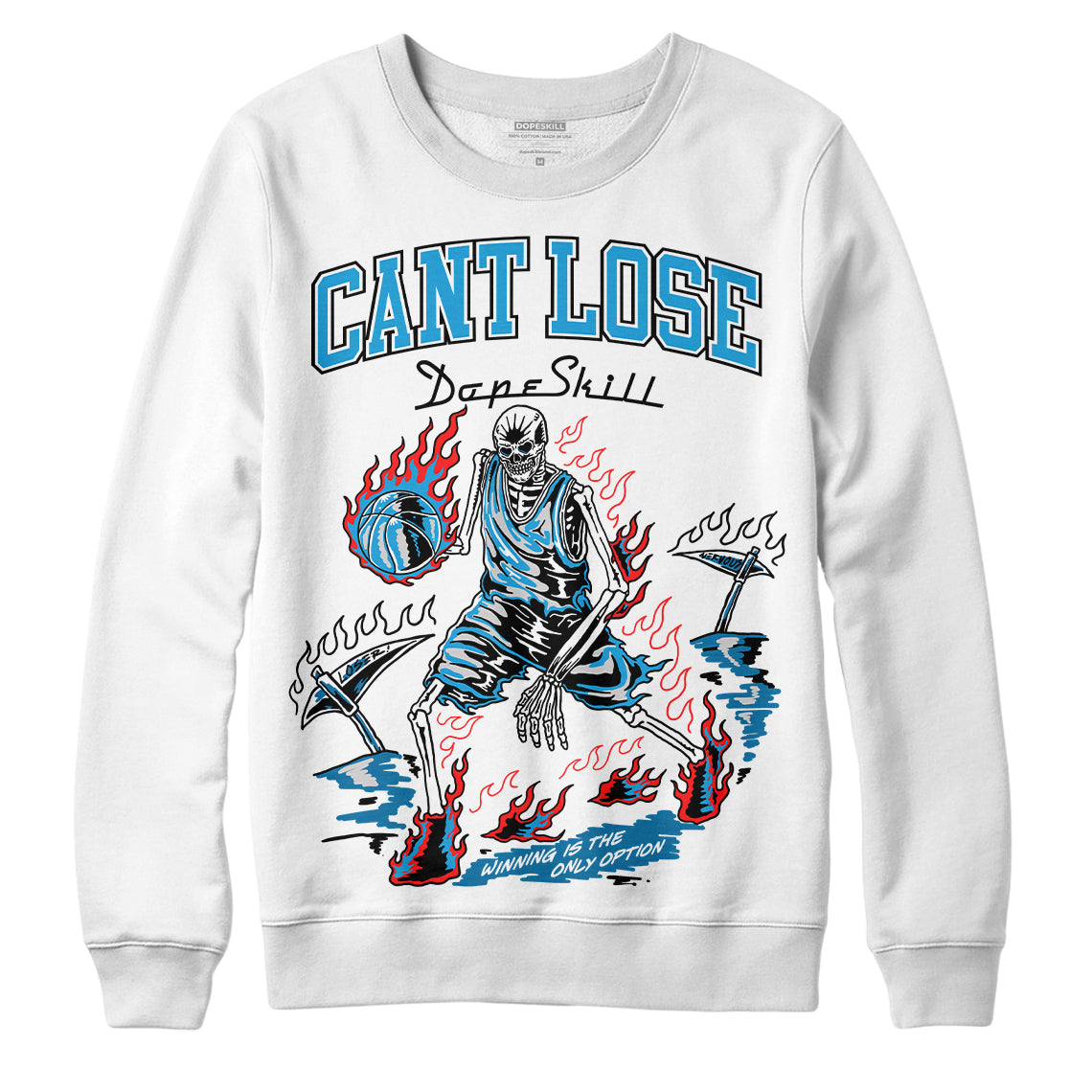 Military Blue 4s superstreetwear Sweatshirt Cant Lose Graphic