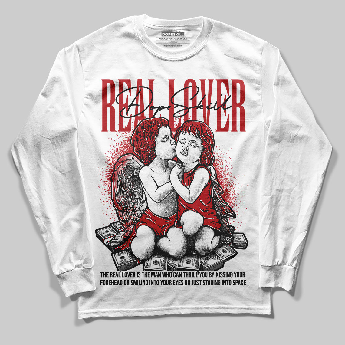 Black Toe Reimagined 1s superstreetwear Long Sleeve T-Shirt Real Lover Graphic