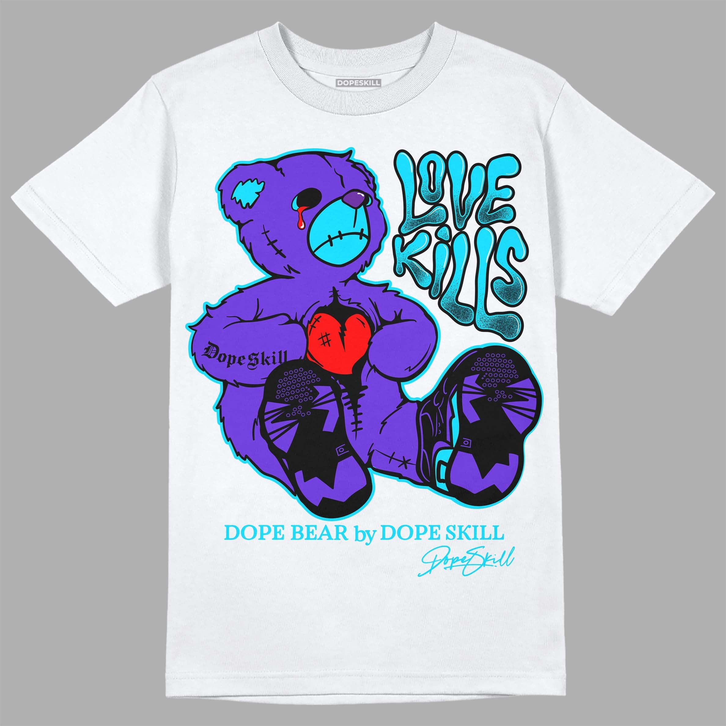 Aqua 6s superstreetwear T-Shirt Love Kills Graphic