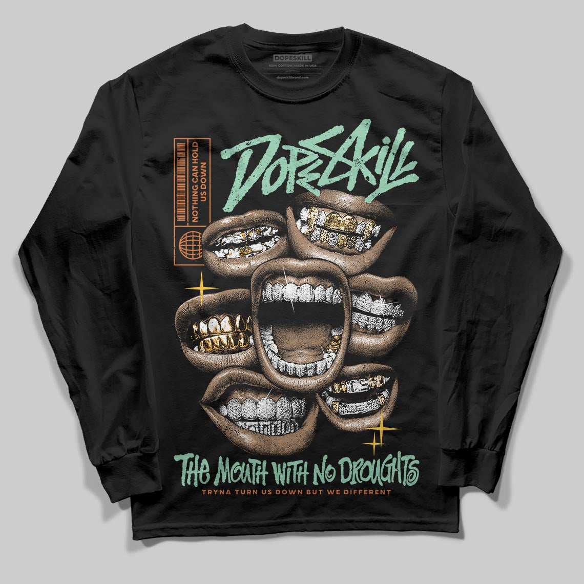 SB Dunk a??Rodeoa?? superstreetwear Long Sleeve T-Shirt The Mouth With No Droughts Graphic