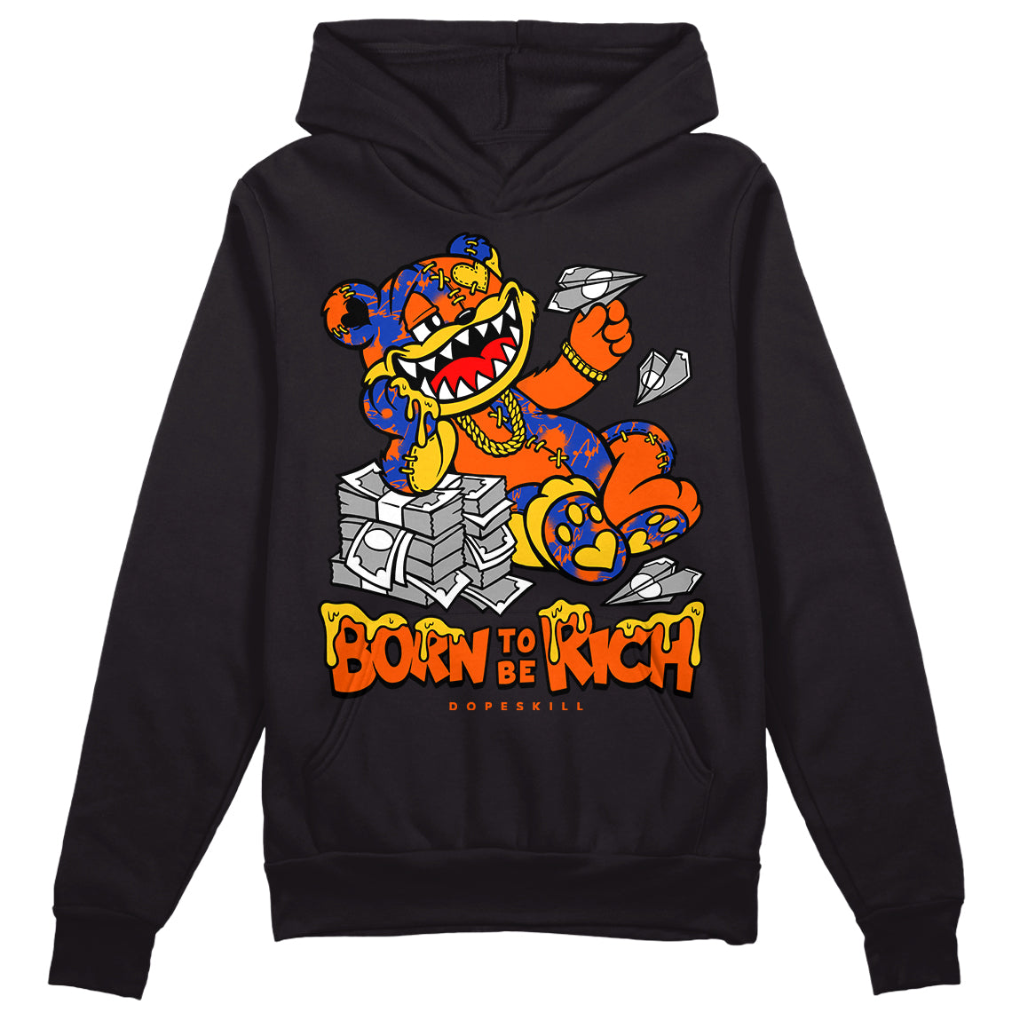 Dunk Futura Orange Blaze superstreetwear Hoodie Sweatshirt Born To Be Rich Graphic