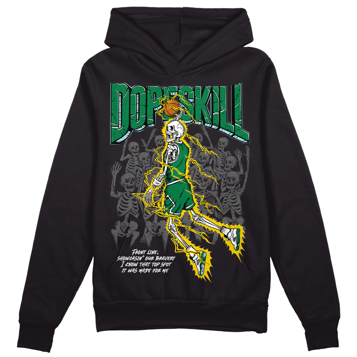 Lucky Green 5s superstreetwear Hoodie Sweatshirt Thunder Dunk Graphic