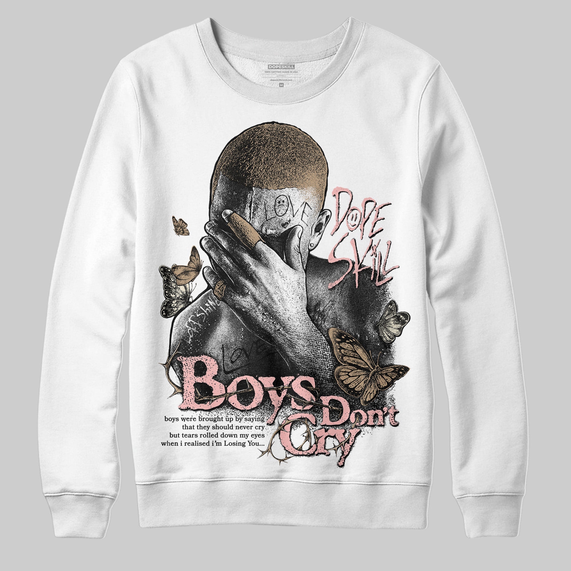 AIR FORCE 1 LINEN superstreetwear Sweatshirt Boys Don't Cry Graphic