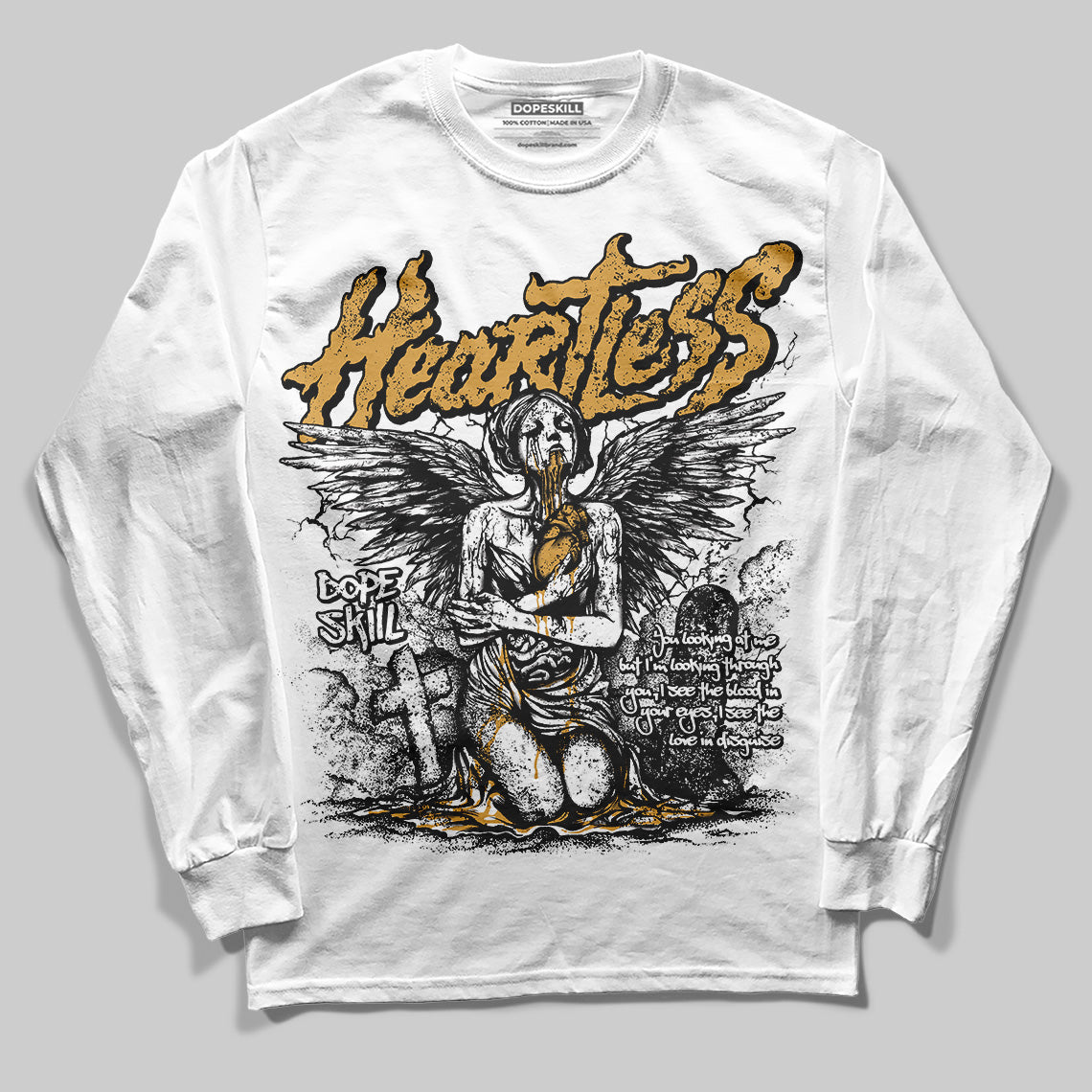 Gratitude 11s superstreetwear Long Sleeve T-Shirt Heartless Graphic