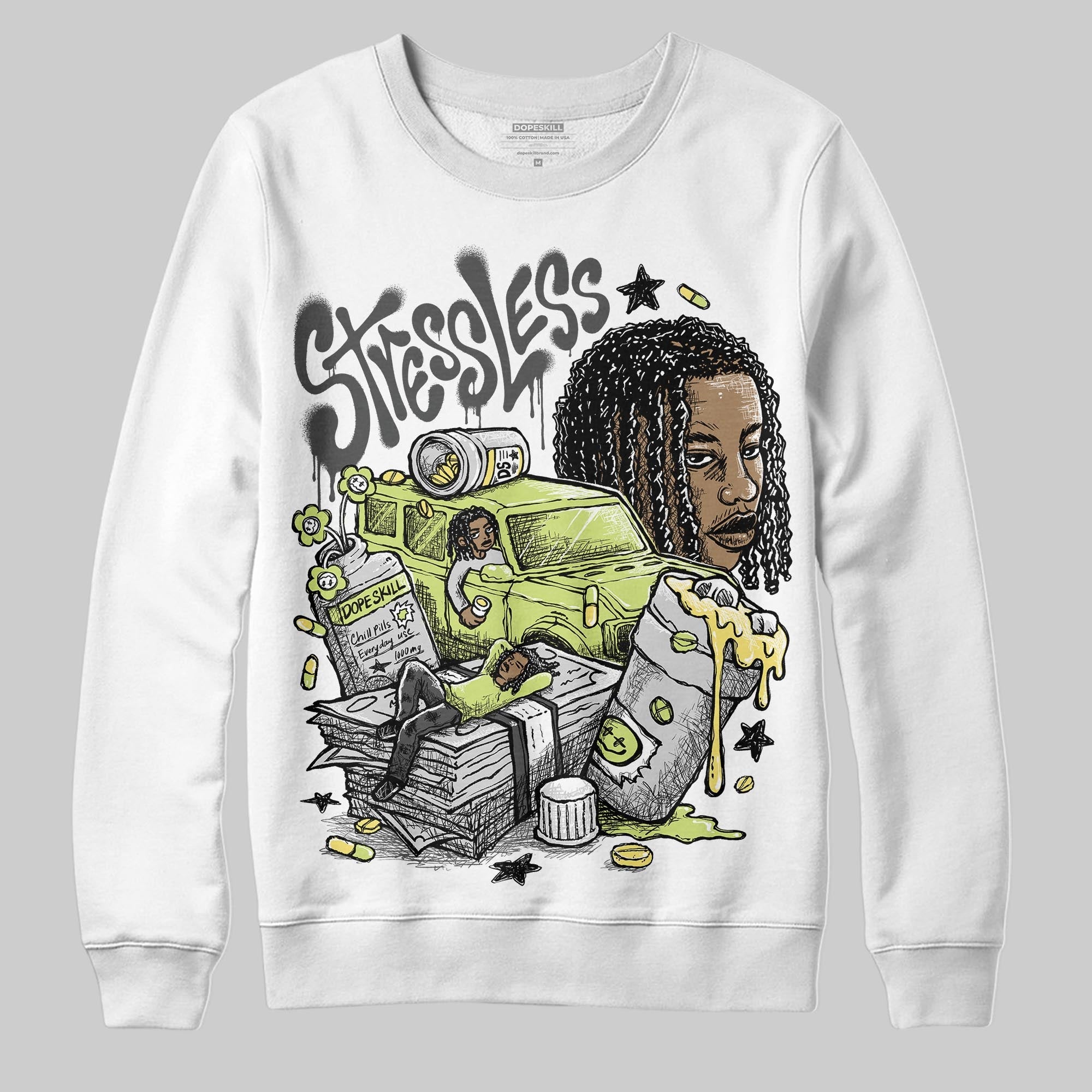 Light Lemon Twist 4s superstreetwear Sweatshirt Stressless Graphic