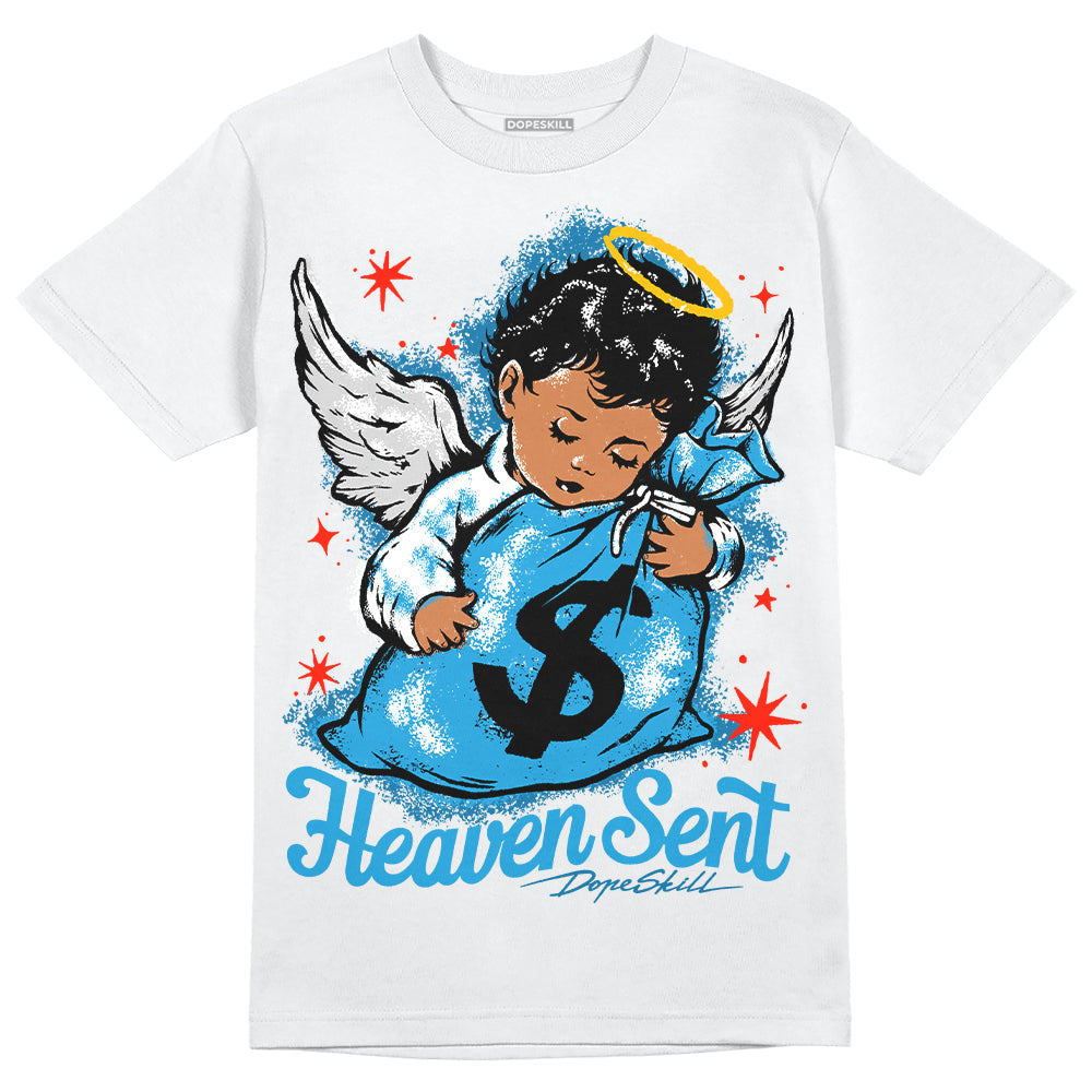 Military Blue 4s superstreetwear T-Shirt Heaven Sent Graphic