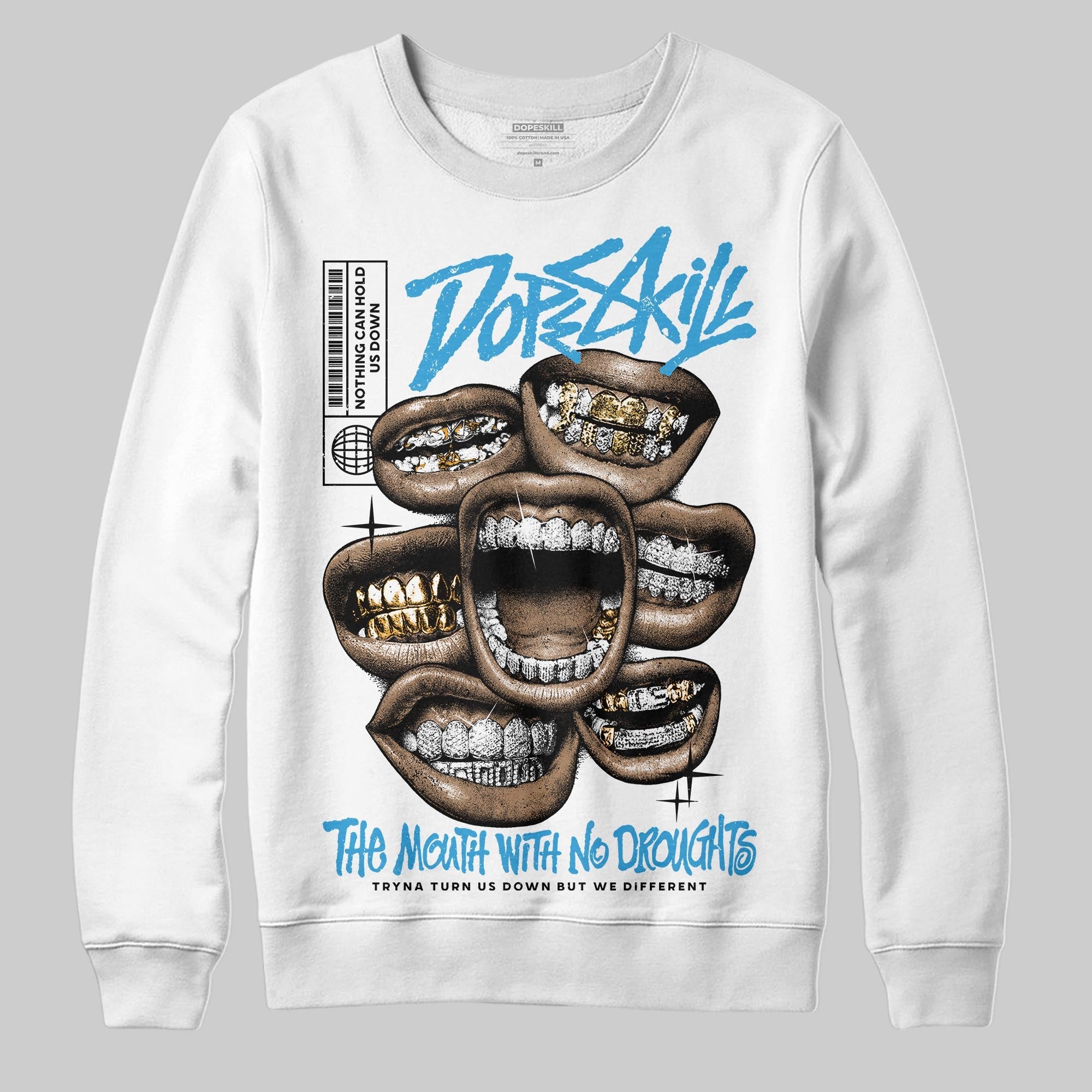 UNC Reimagined 1s superstreetwear Sweatshirt The Mouth With No Droughts Graphic